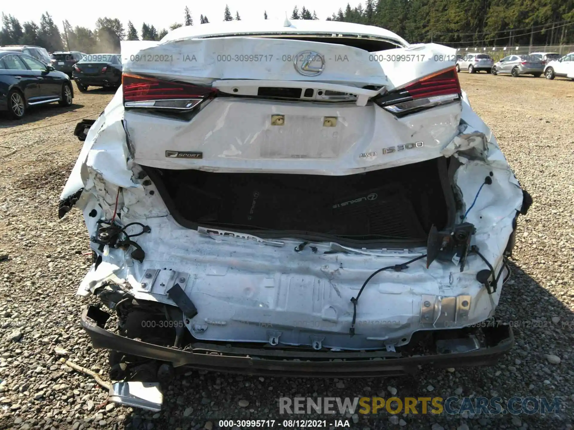 6 Photograph of a damaged car JTHG81F27L5040748 LEXUS IS 2020