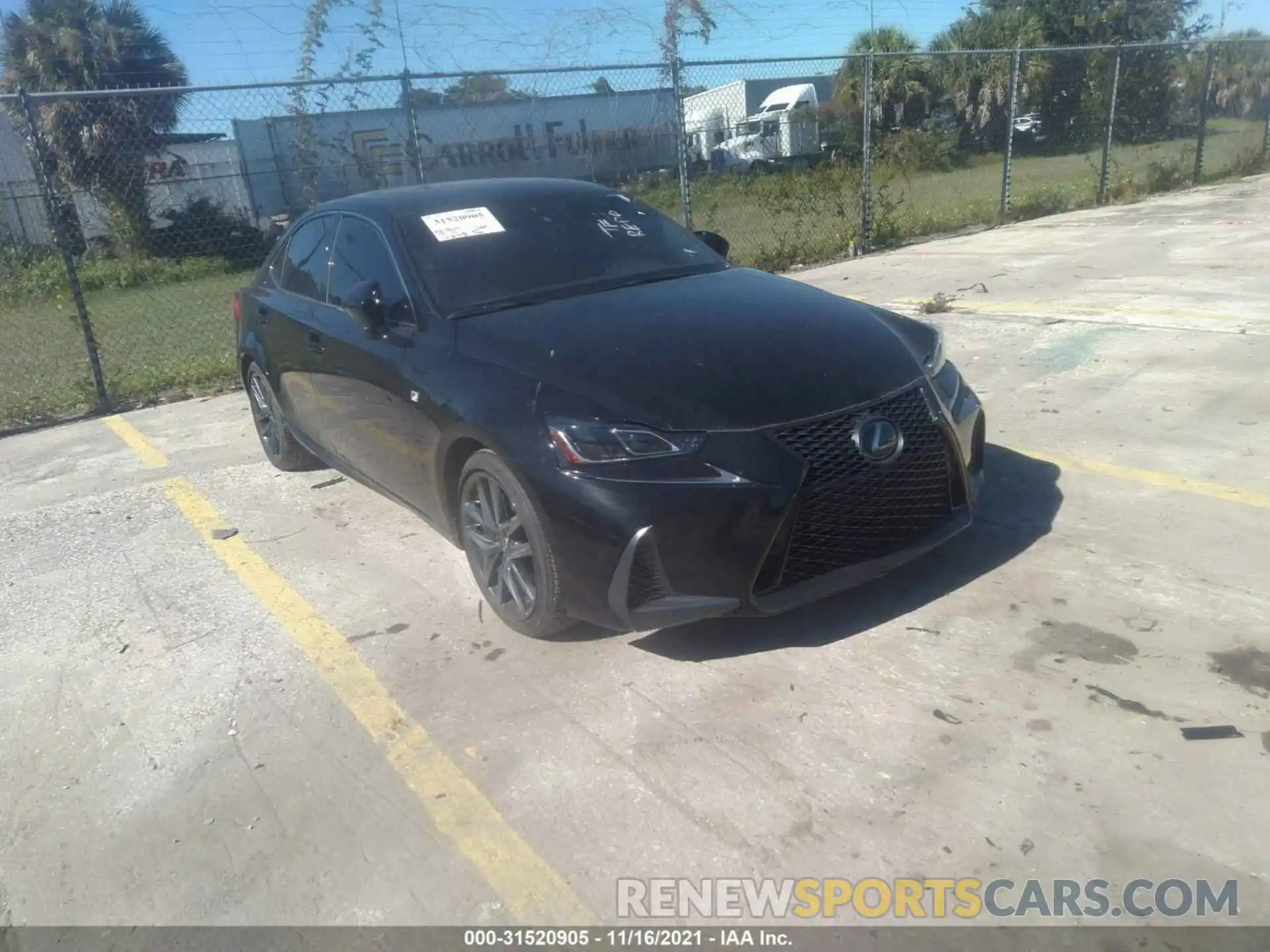 1 Photograph of a damaged car JTHG81F27L5042449 LEXUS IS 2020