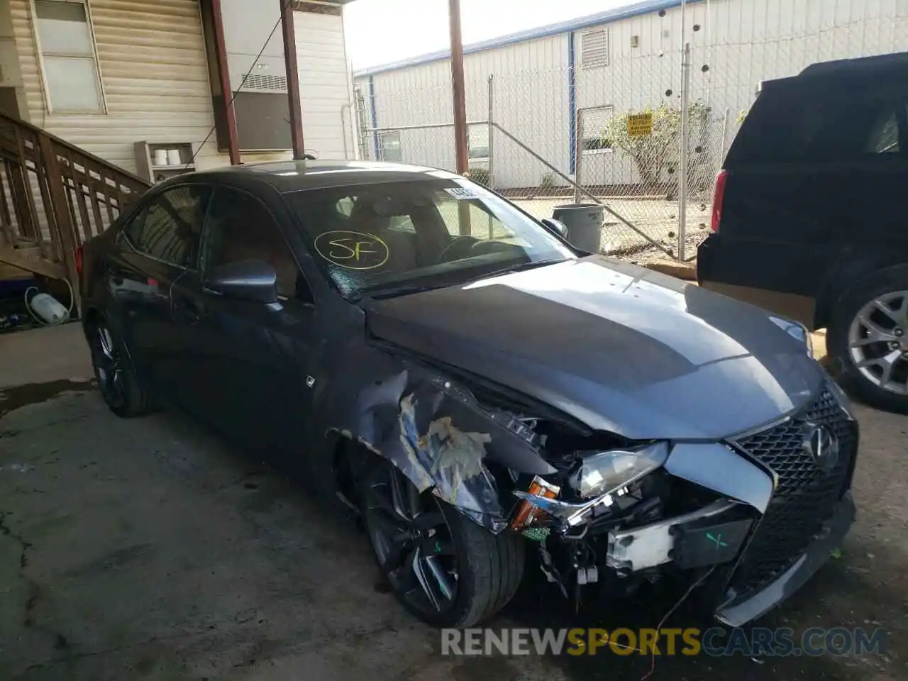 1 Photograph of a damaged car JTHG81F27L5043004 LEXUS IS 2020