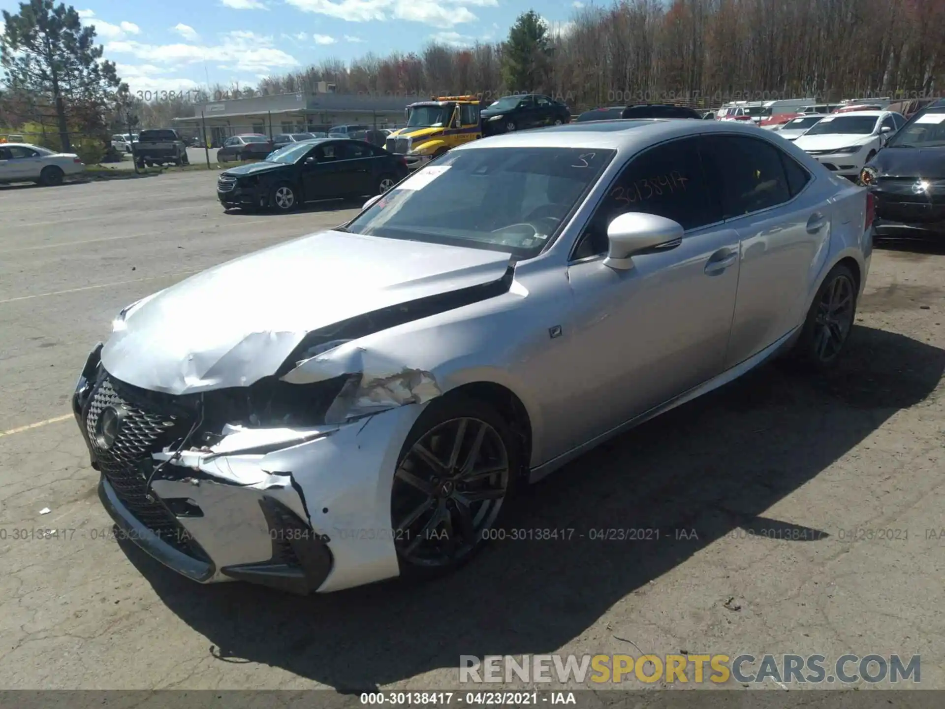 2 Photograph of a damaged car JTHG81F28L5040645 LEXUS IS 2020