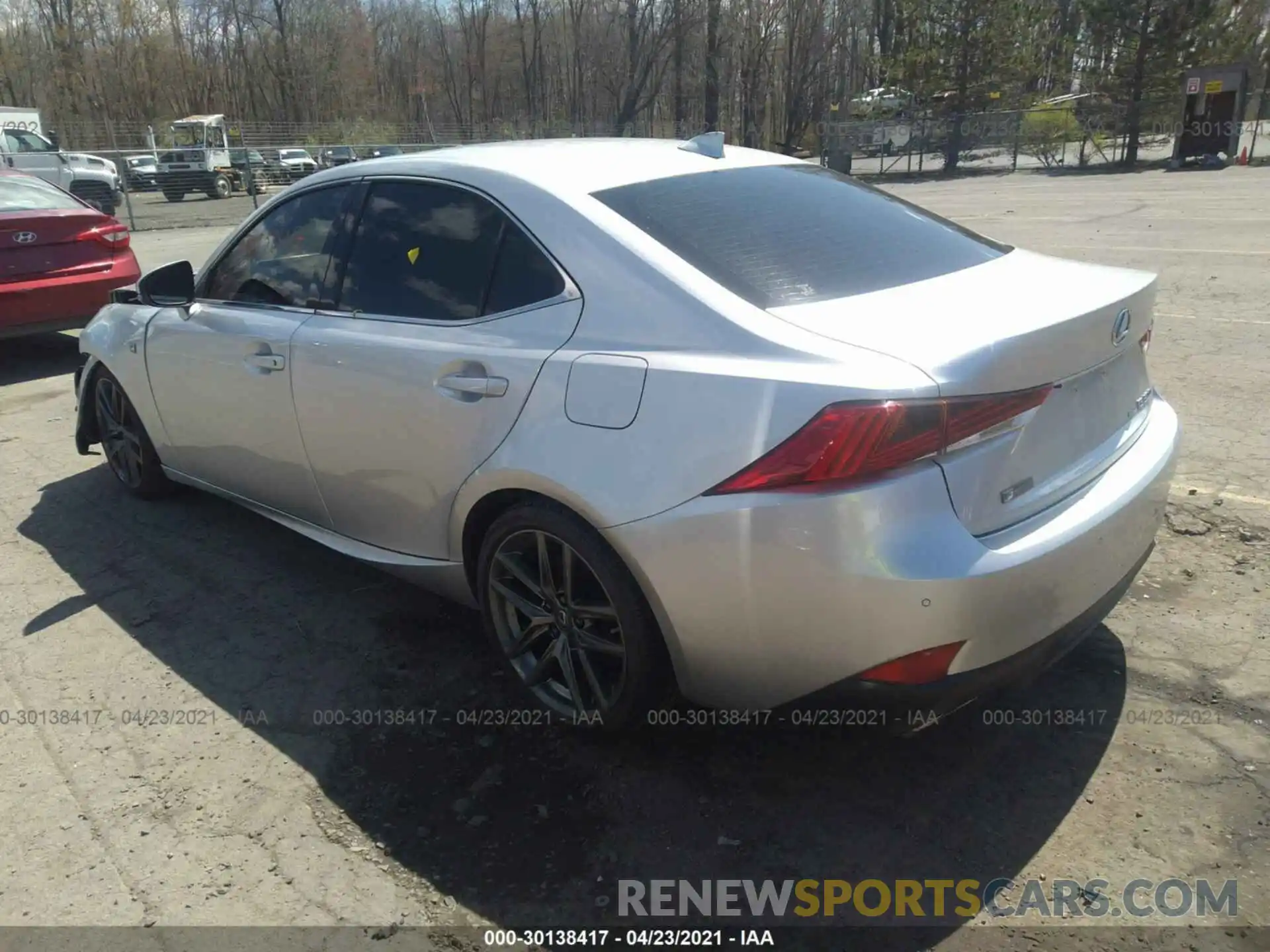 3 Photograph of a damaged car JTHG81F28L5040645 LEXUS IS 2020