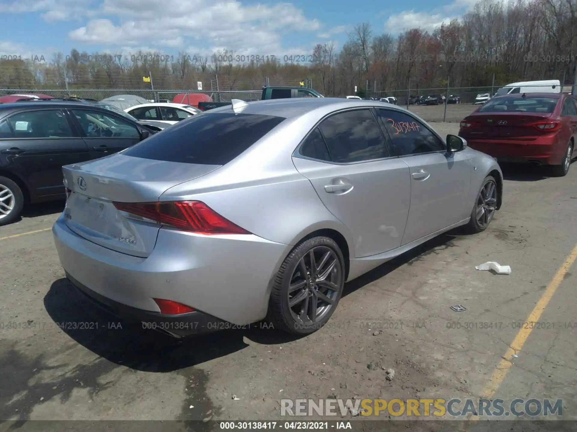 4 Photograph of a damaged car JTHG81F28L5040645 LEXUS IS 2020