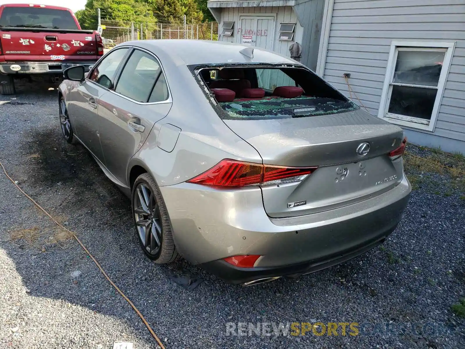 3 Photograph of a damaged car JTHG81F28L5042427 LEXUS IS 2020