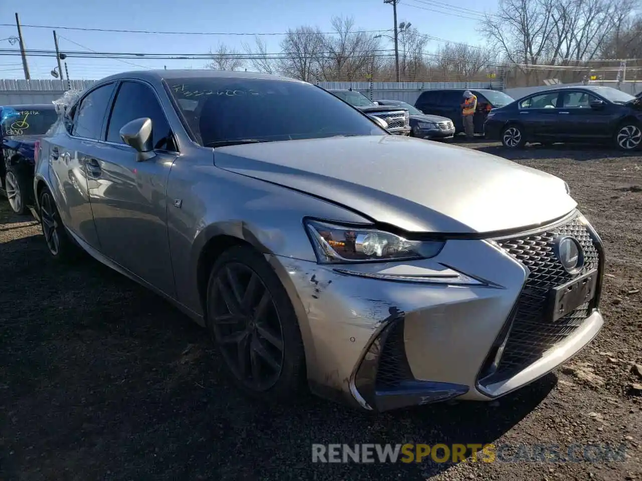 1 Photograph of a damaged car JTHG81F29L5040783 LEXUS IS 2020