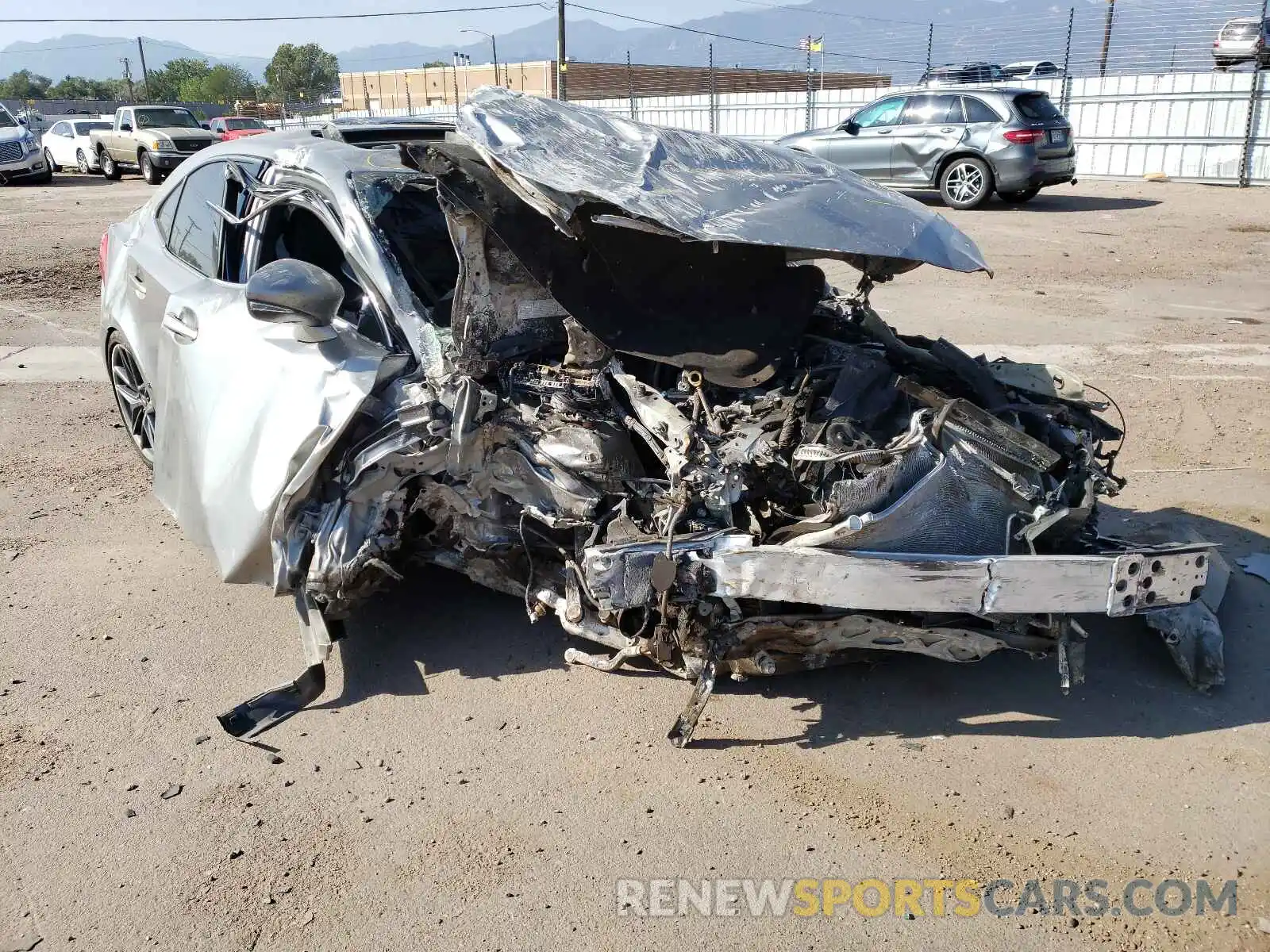 1 Photograph of a damaged car JTHG81F29L5041027 LEXUS IS 2020