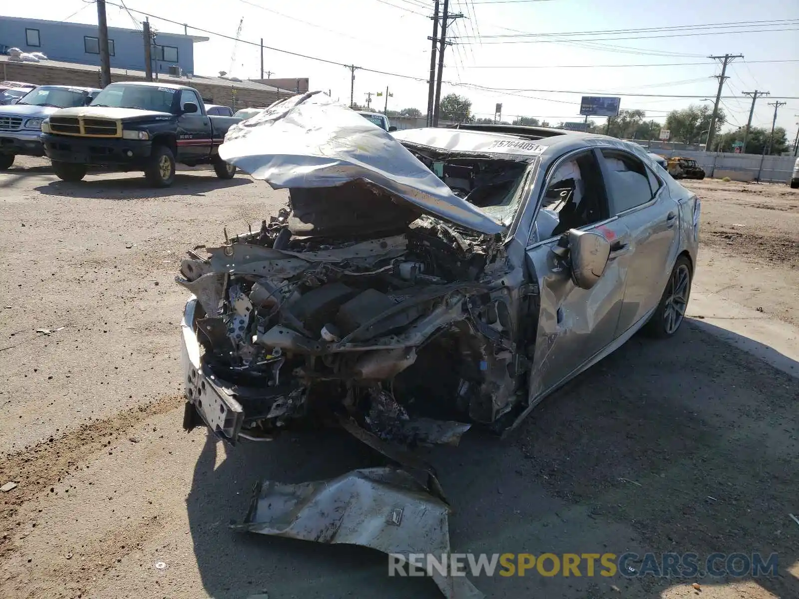 2 Photograph of a damaged car JTHG81F29L5041027 LEXUS IS 2020