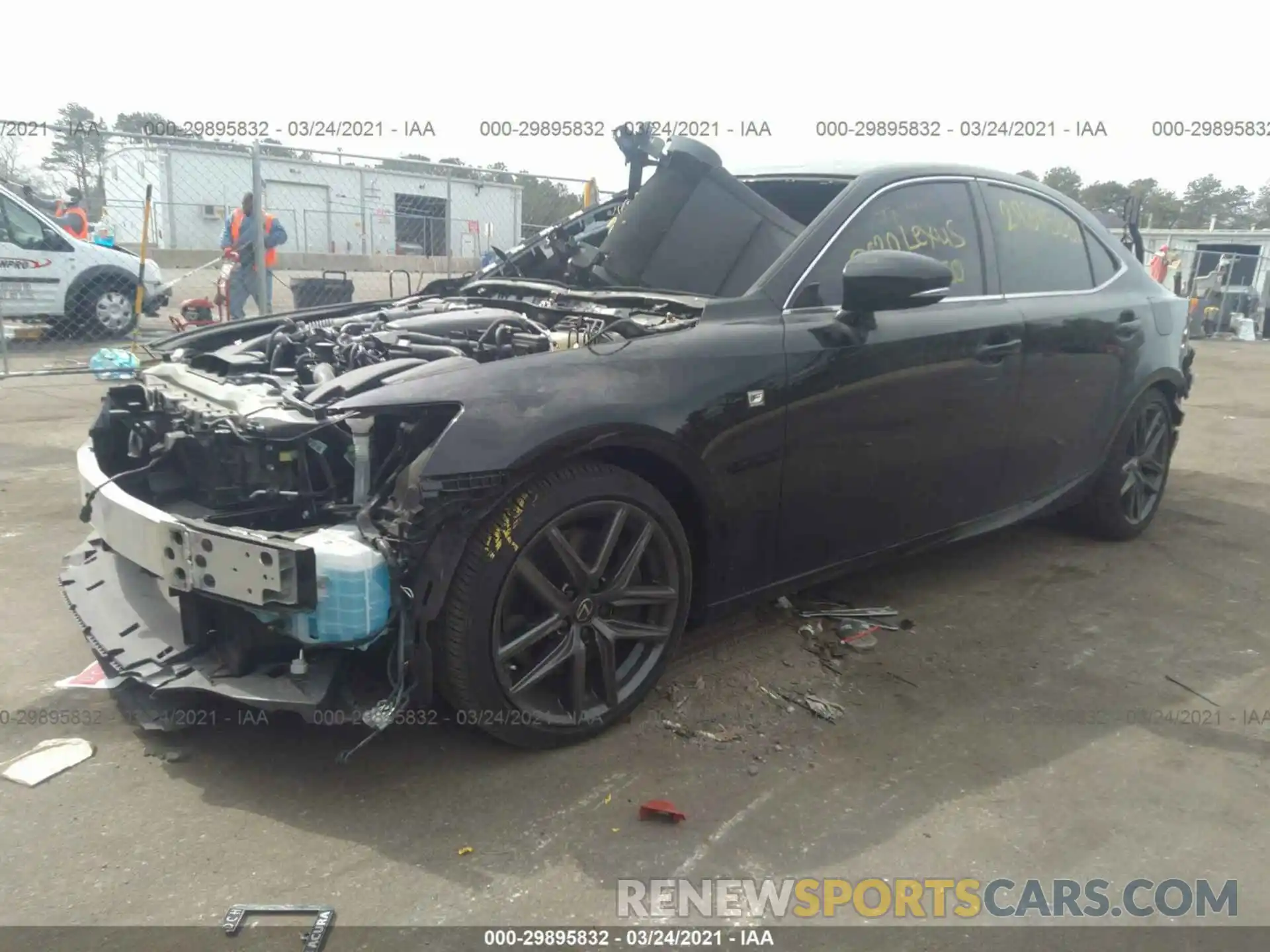 2 Photograph of a damaged car JTHG81F29L5042615 LEXUS IS 2020