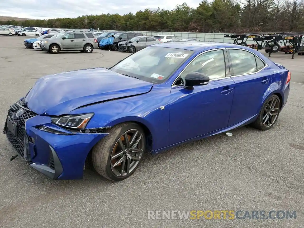 1 Photograph of a damaged car JTHG81F29L5043036 LEXUS IS 2020