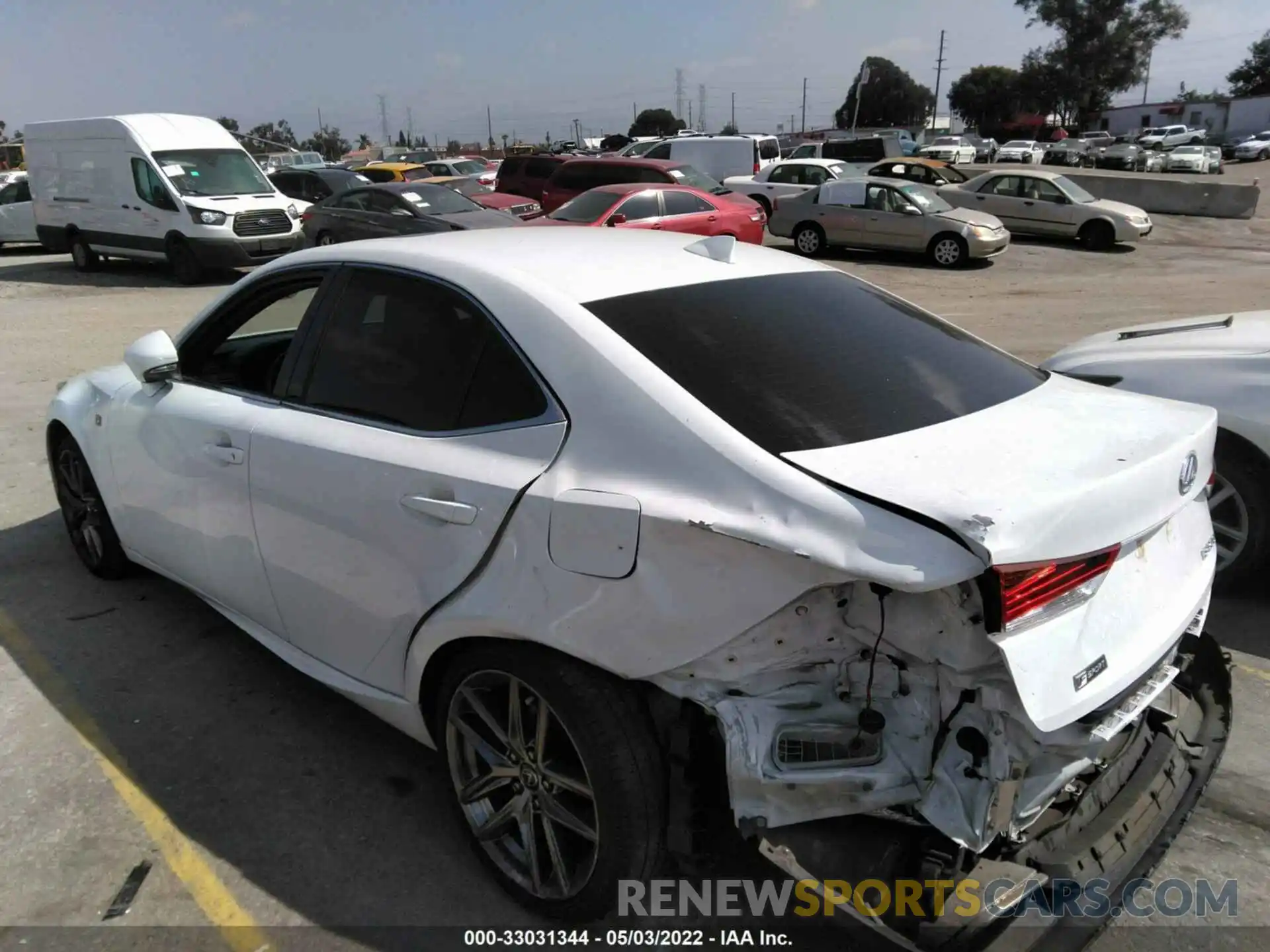 3 Photograph of a damaged car JTHGA1D20L5102143 LEXUS IS 2020