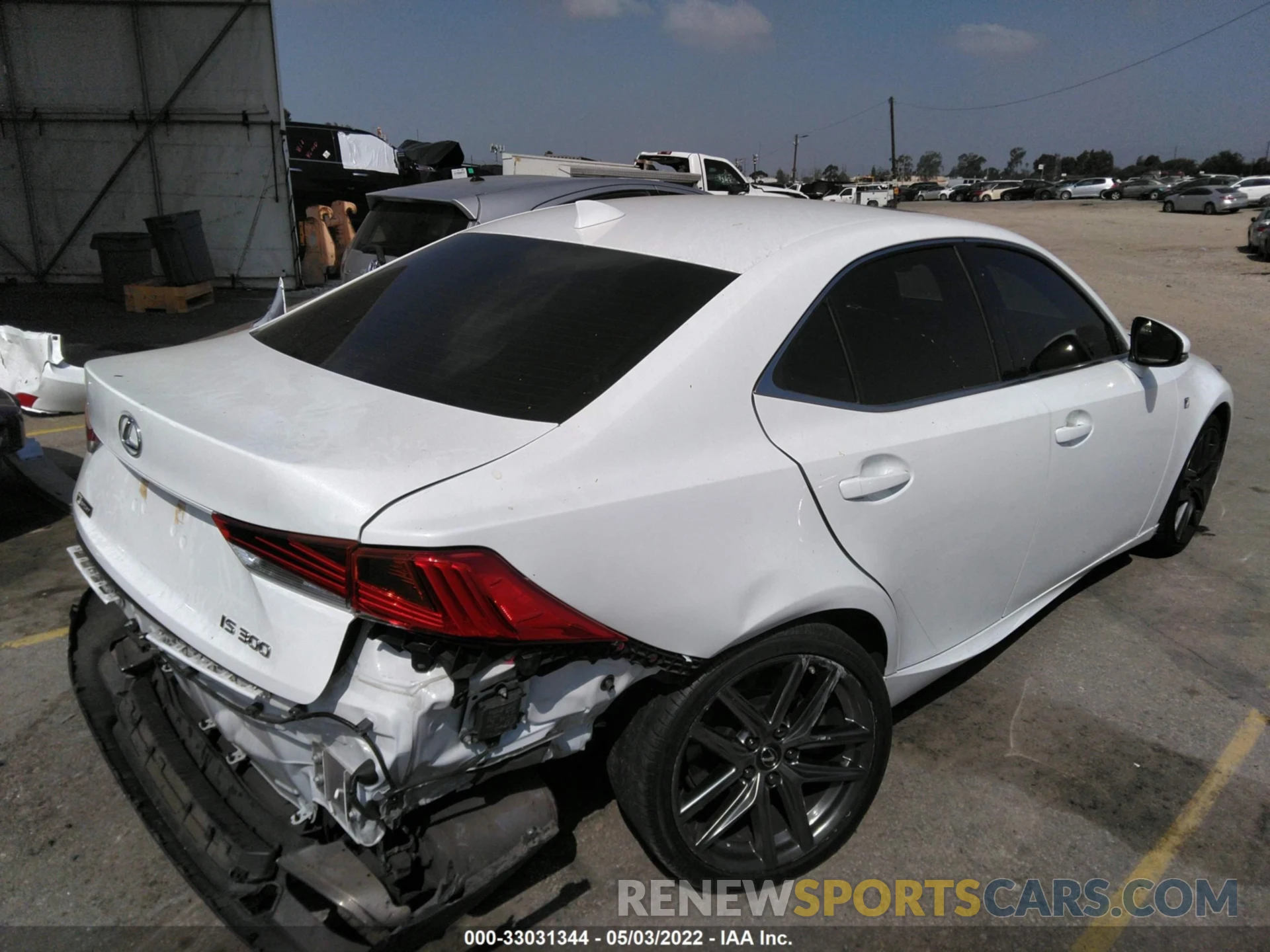 4 Photograph of a damaged car JTHGA1D20L5102143 LEXUS IS 2020