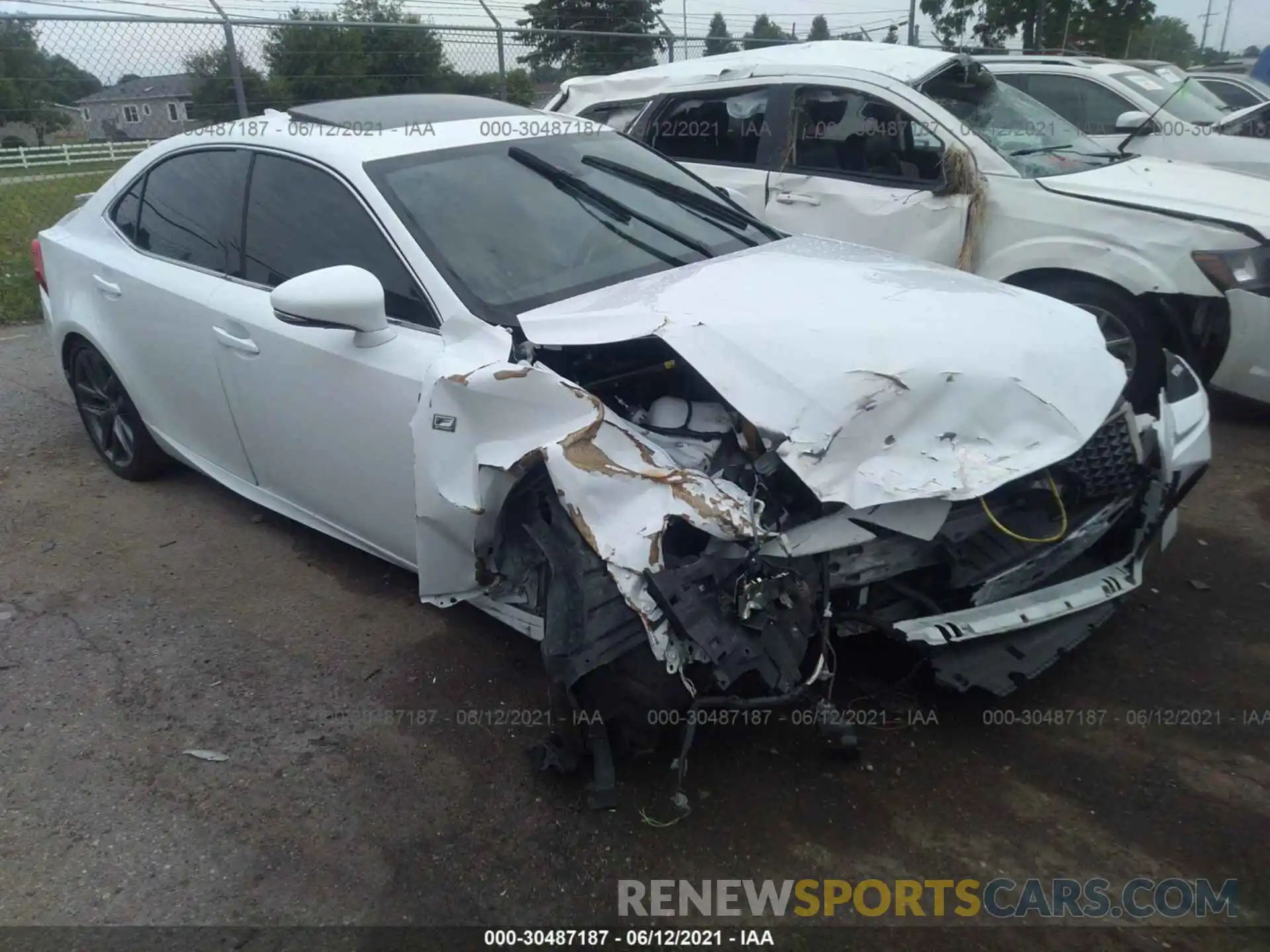 1 Photograph of a damaged car JTHGA1D20L5102661 LEXUS IS 2020