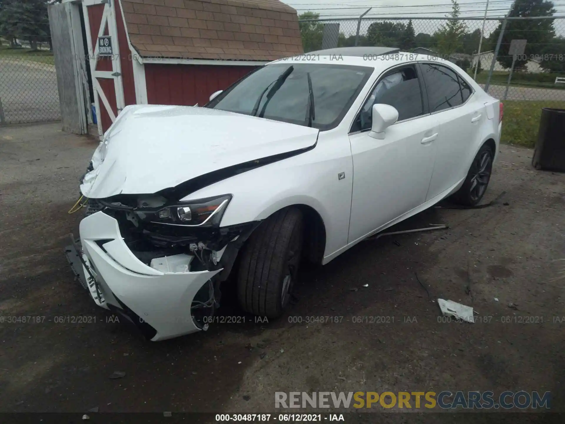 2 Photograph of a damaged car JTHGA1D20L5102661 LEXUS IS 2020