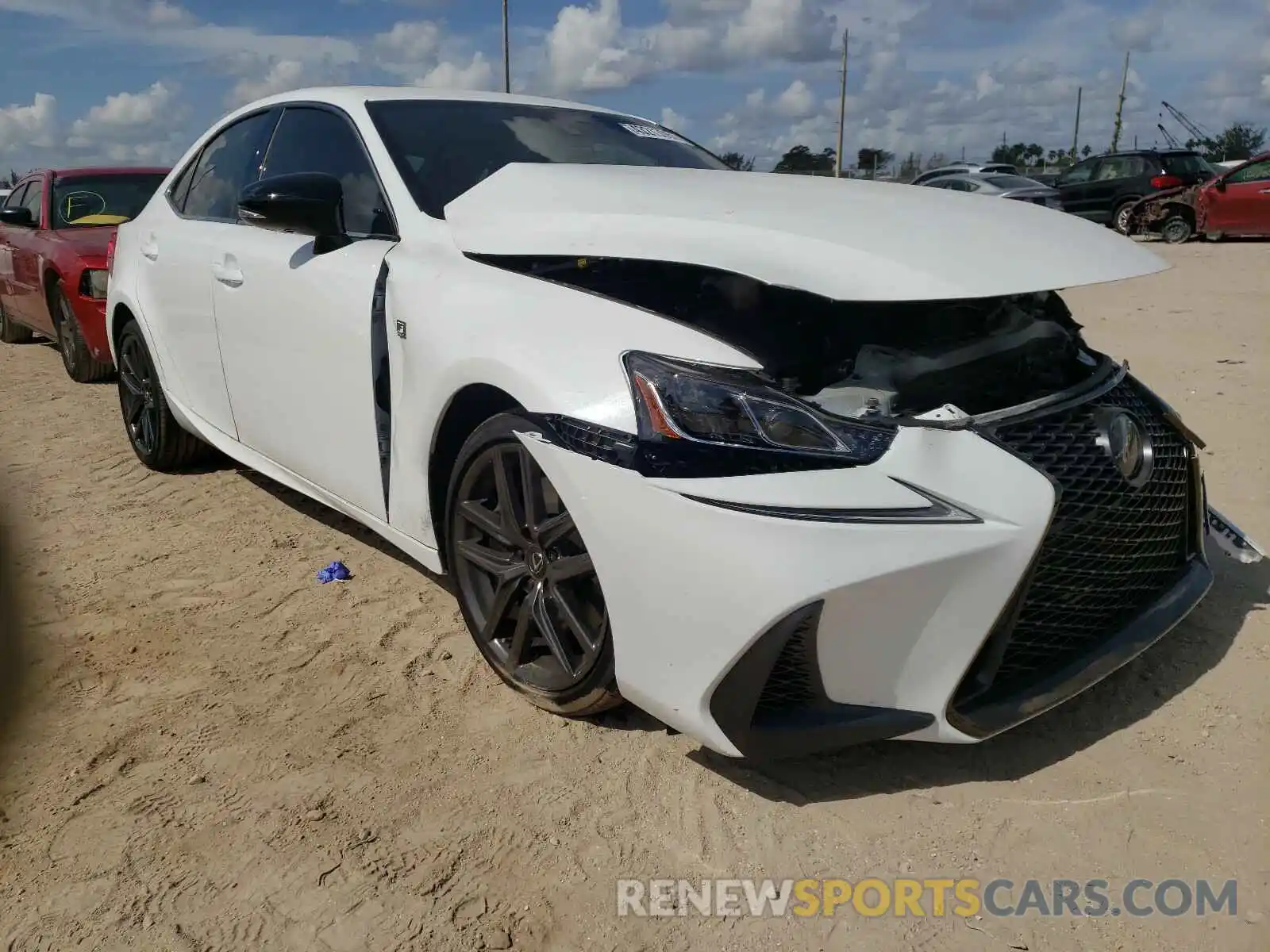 1 Photograph of a damaged car JTHGA1D20L5106354 LEXUS IS 2020