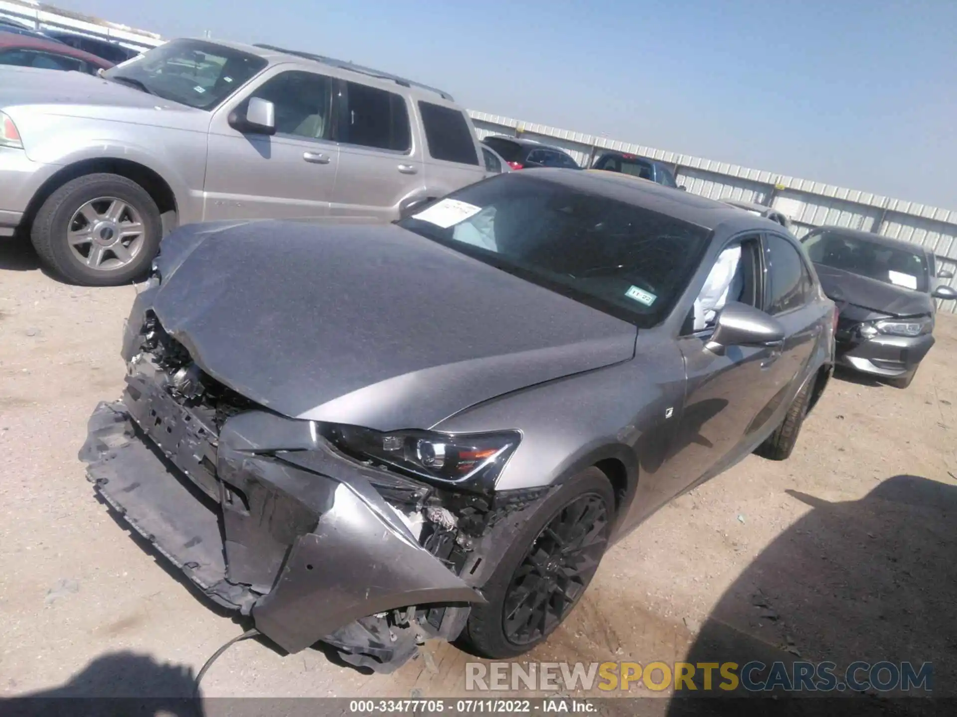 2 Photograph of a damaged car JTHGA1D20L5108024 LEXUS IS 2020