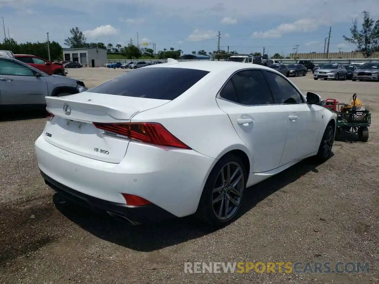 4 Photograph of a damaged car JTHGA1D20L5108220 LEXUS IS 2020