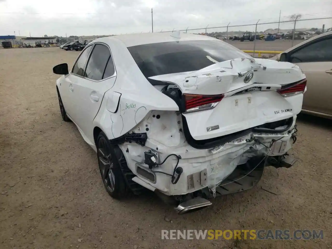 3 Photograph of a damaged car JTHGA1D21L5101891 LEXUS IS 2020