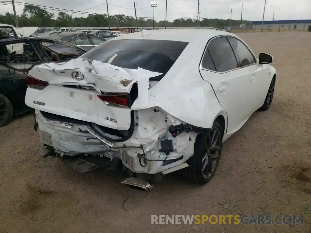 4 Photograph of a damaged car JTHGA1D21L5101891 LEXUS IS 2020