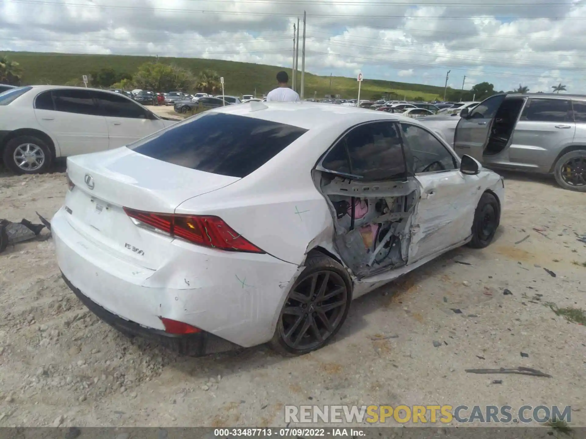 4 Photograph of a damaged car JTHGA1D21L5101955 LEXUS IS 2020