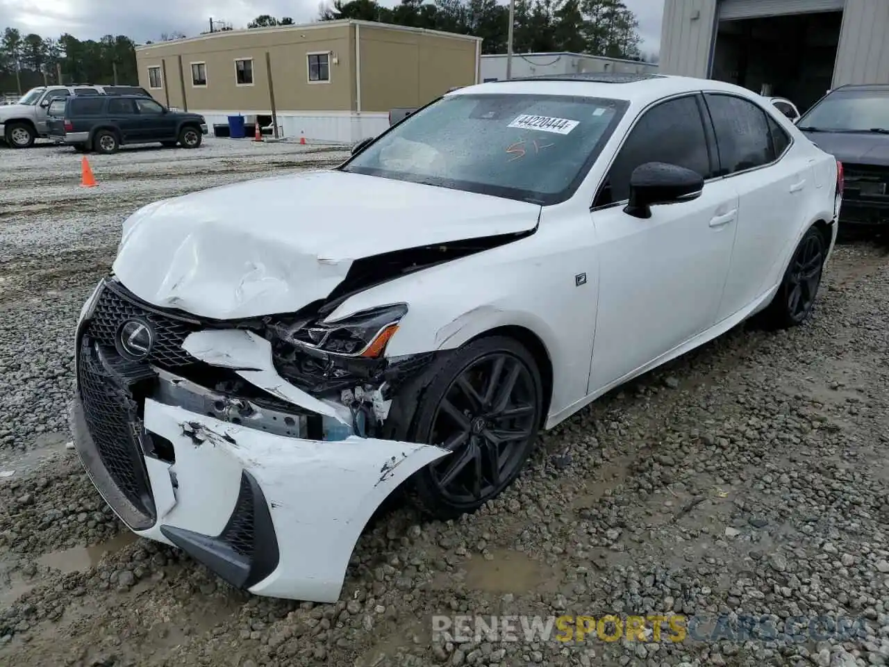 1 Photograph of a damaged car JTHGA1D21L5106377 LEXUS IS 2020