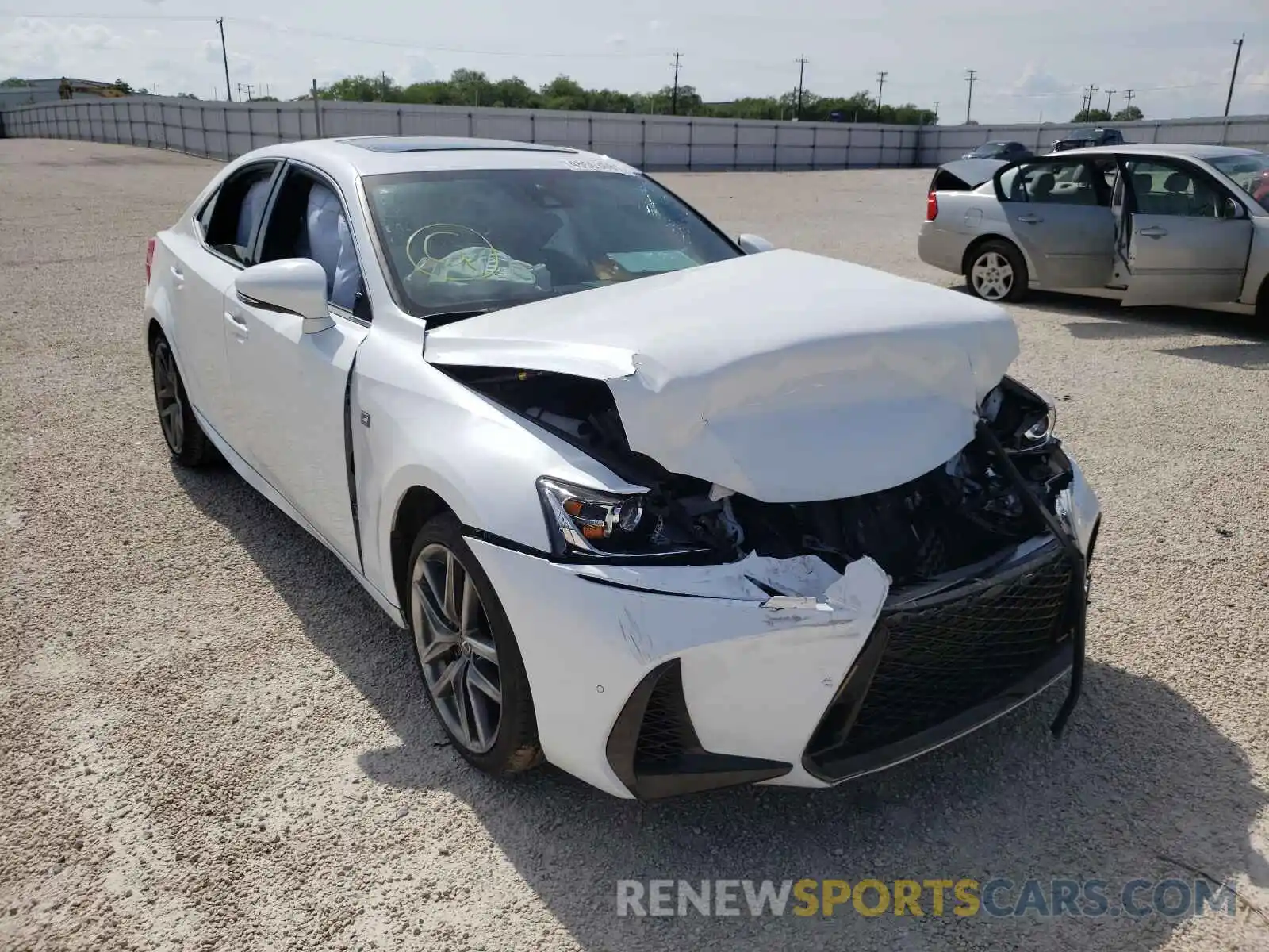 1 Photograph of a damaged car JTHGA1D21L5106606 LEXUS IS 2020