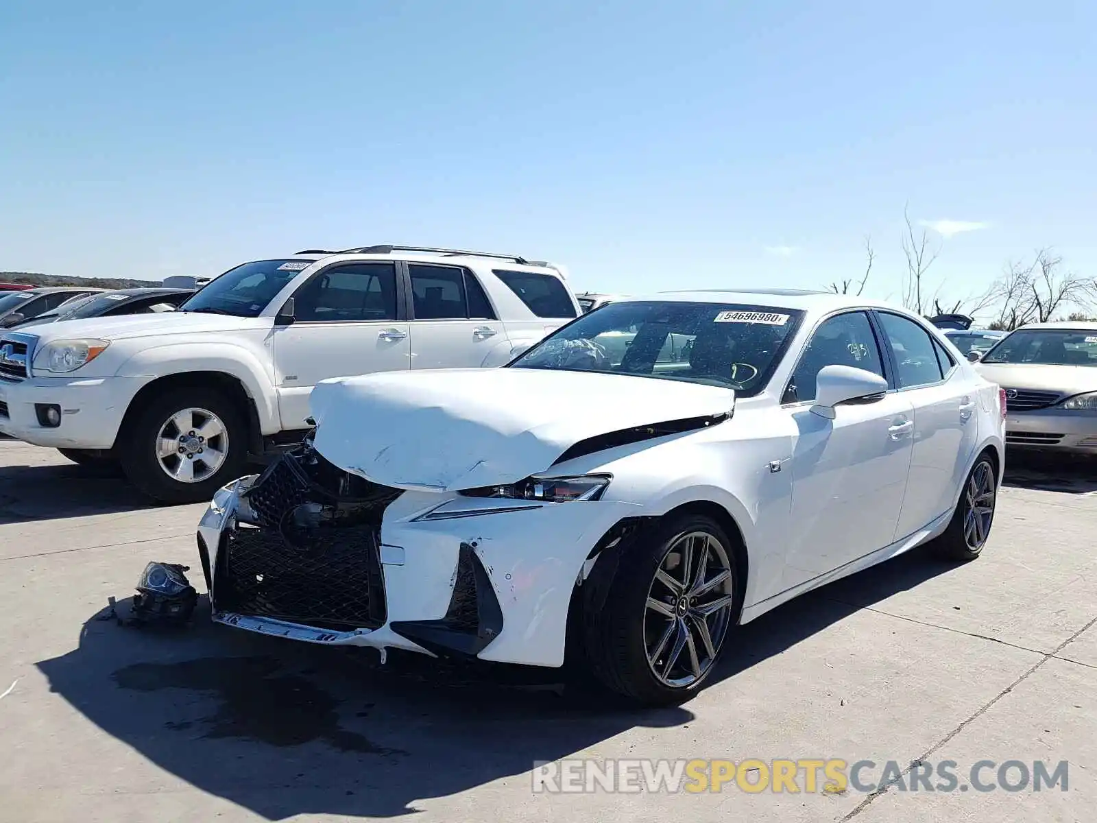 2 Photograph of a damaged car JTHGA1D21L5107125 LEXUS IS 2020