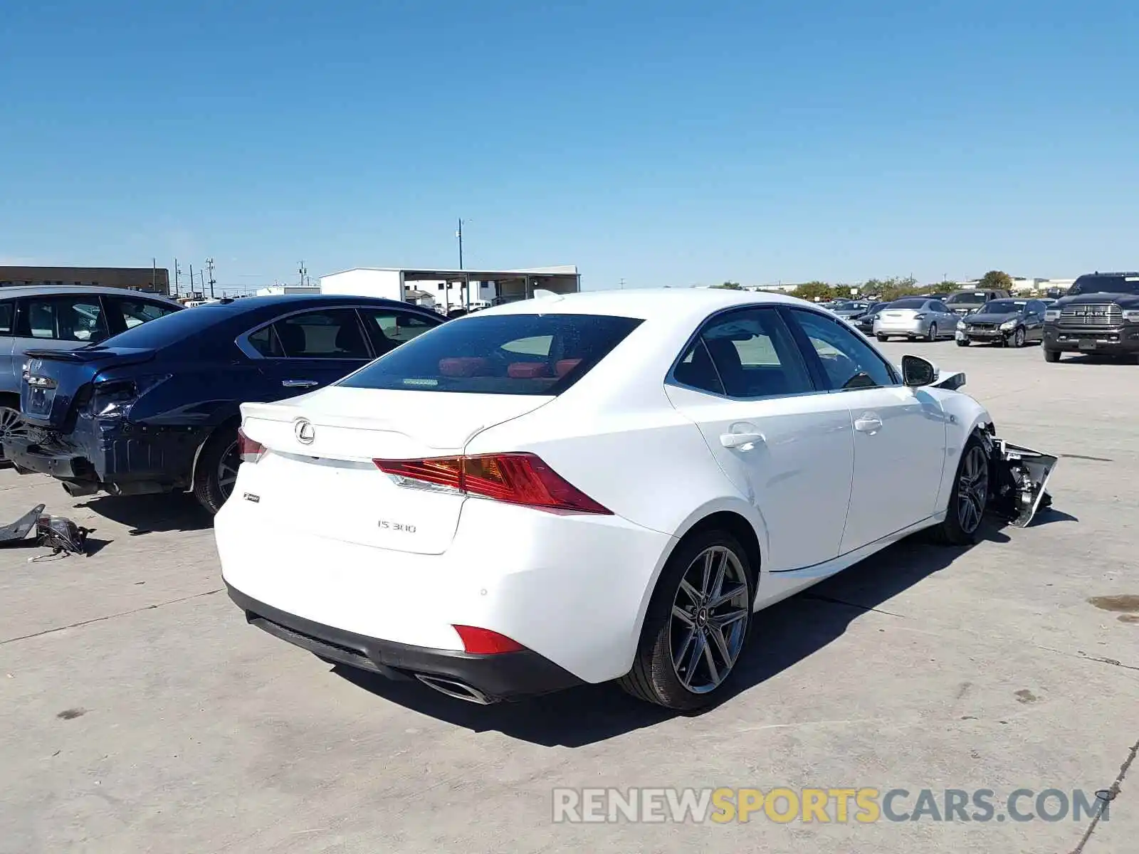 4 Photograph of a damaged car JTHGA1D21L5107125 LEXUS IS 2020