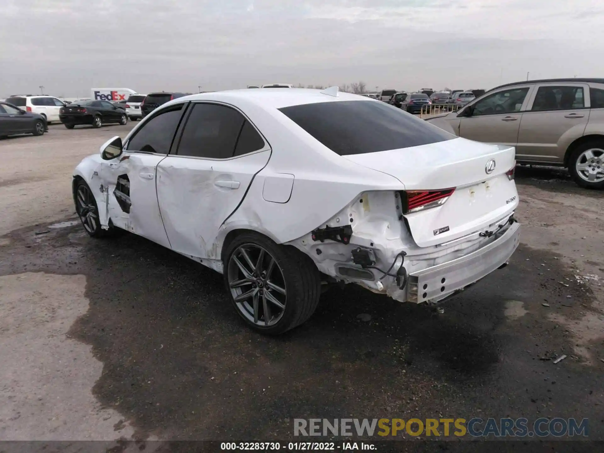 3 Photograph of a damaged car JTHGA1D21L5107996 LEXUS IS 2020