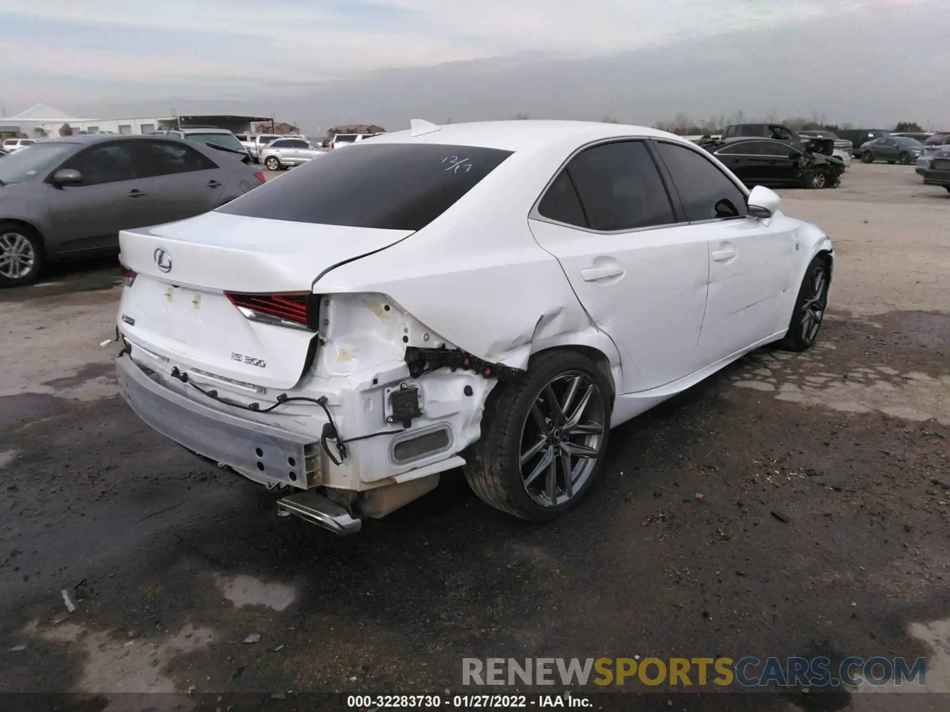 4 Photograph of a damaged car JTHGA1D21L5107996 LEXUS IS 2020