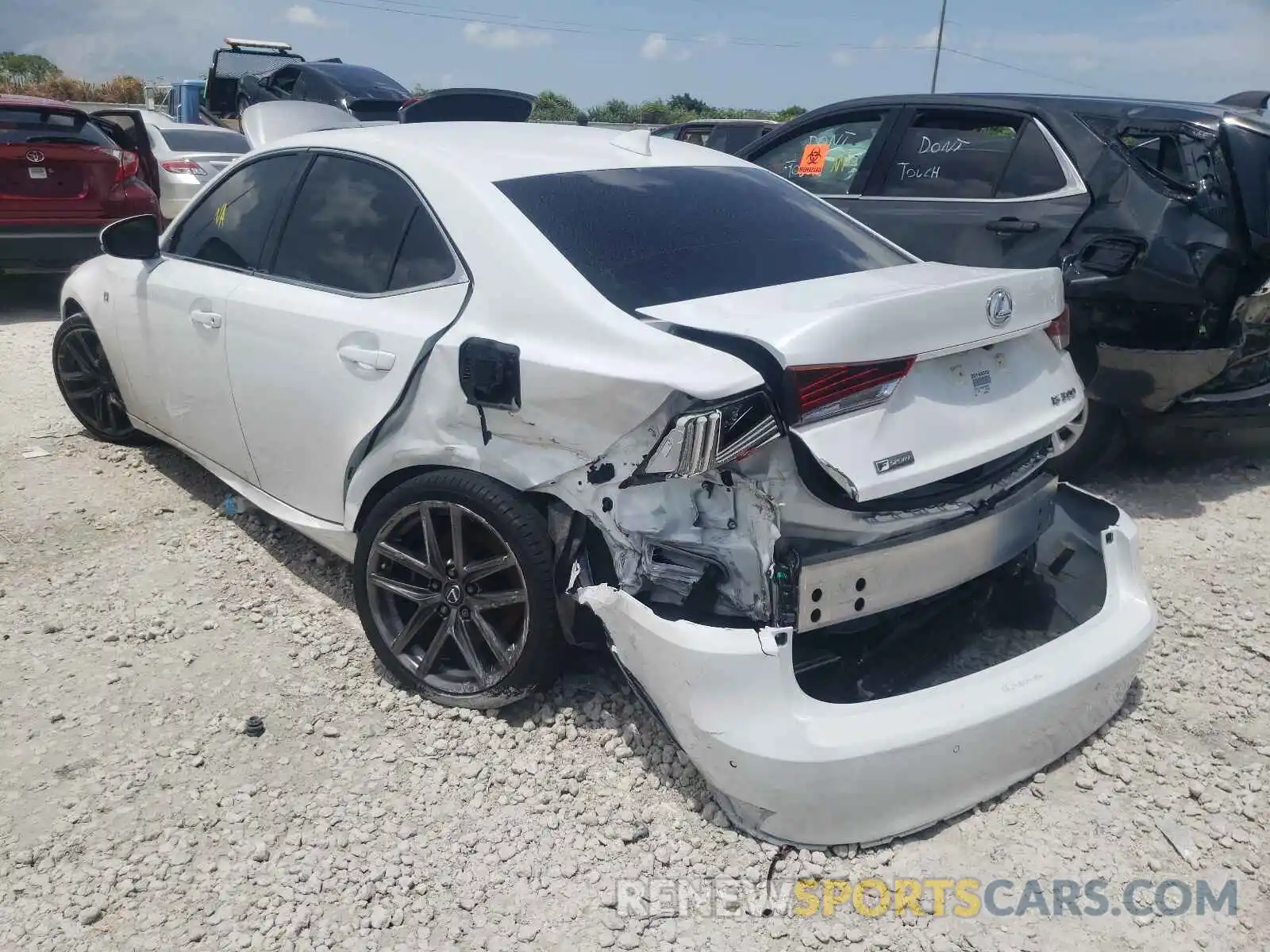 3 Photograph of a damaged car JTHGA1D22L5102662 LEXUS IS 2020