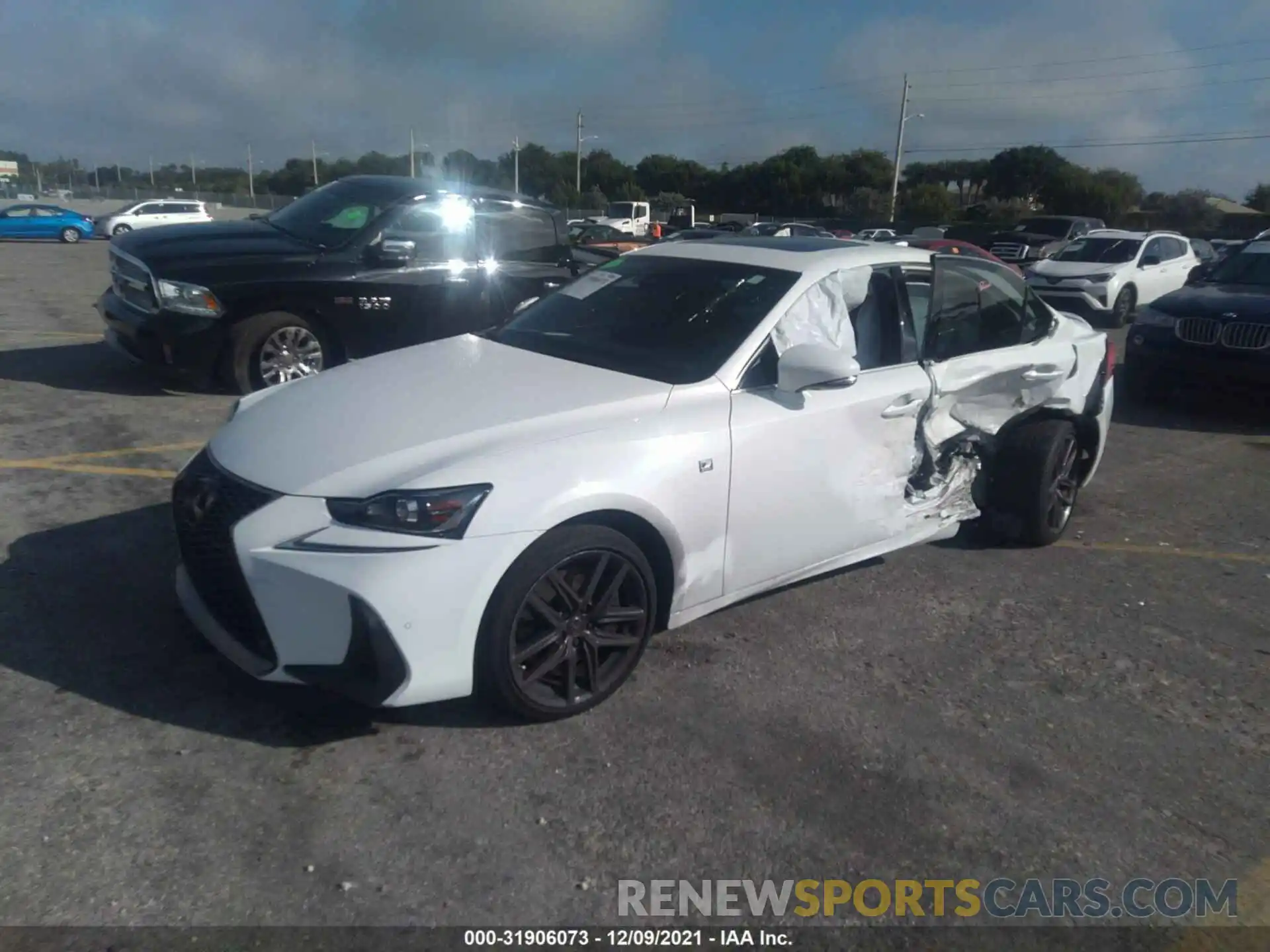 2 Photograph of a damaged car JTHGA1D22L5103522 LEXUS IS 2020