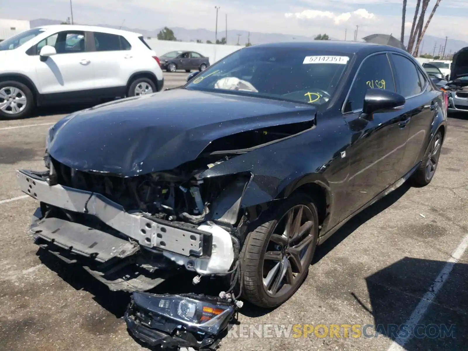 2 Photograph of a damaged car JTHGA1D22L5103939 LEXUS IS 2020