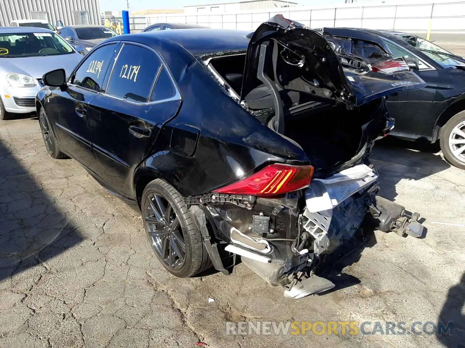 3 Photograph of a damaged car JTHGA1D22L5105111 LEXUS IS 2020