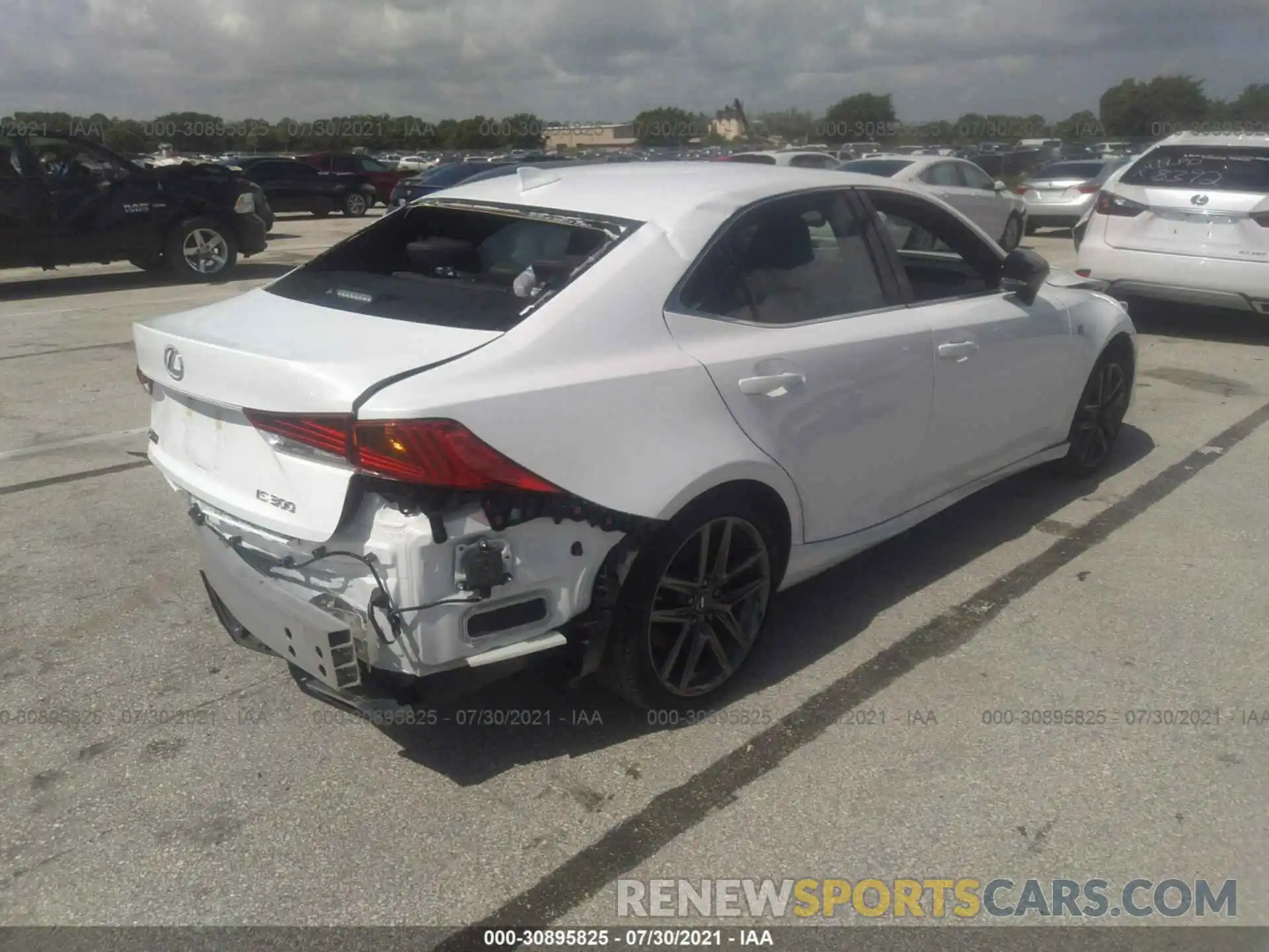 4 Photograph of a damaged car JTHGA1D22L5108610 LEXUS IS 2020