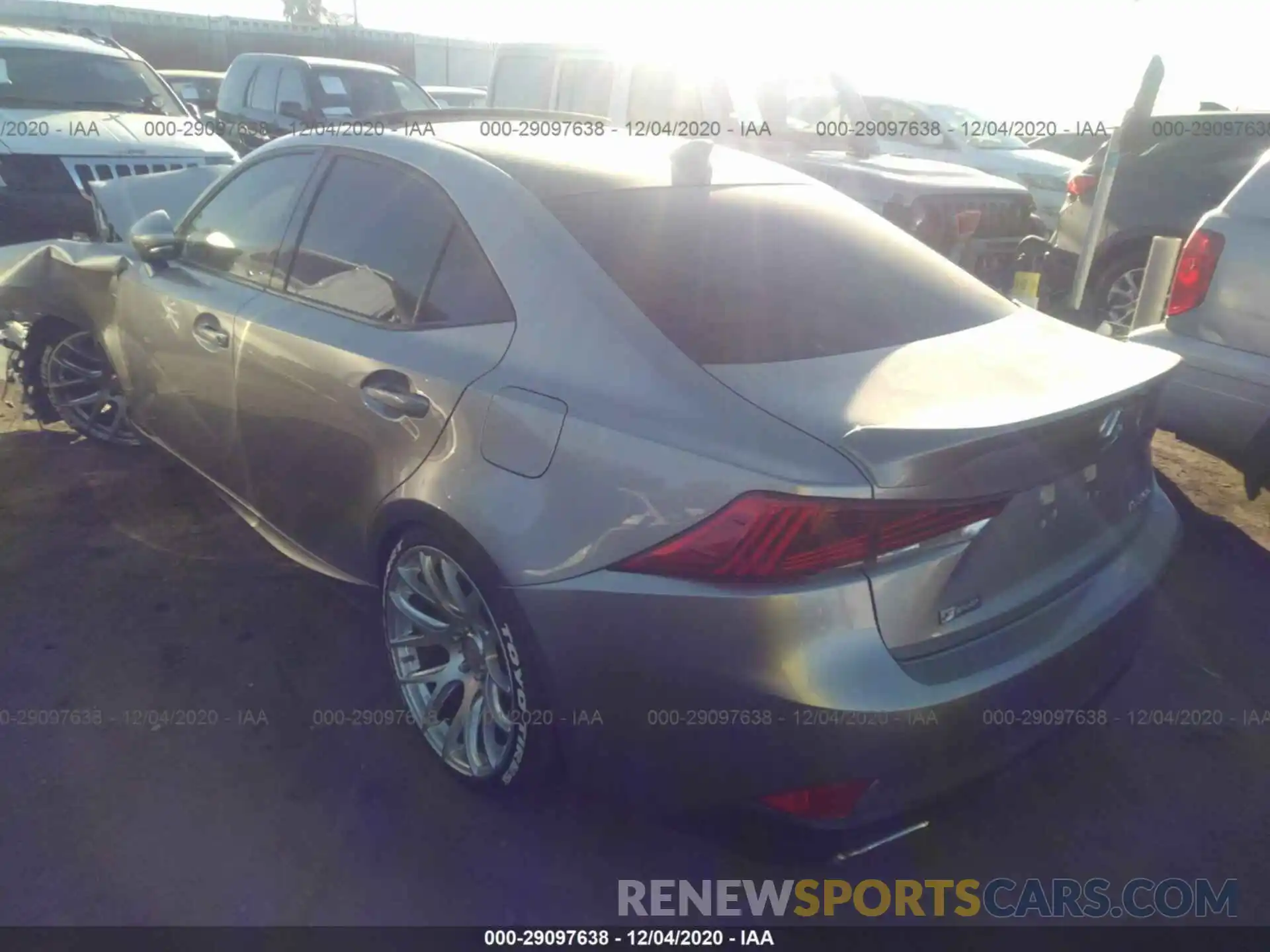 3 Photograph of a damaged car JTHGA1D23L5102444 LEXUS IS 2020