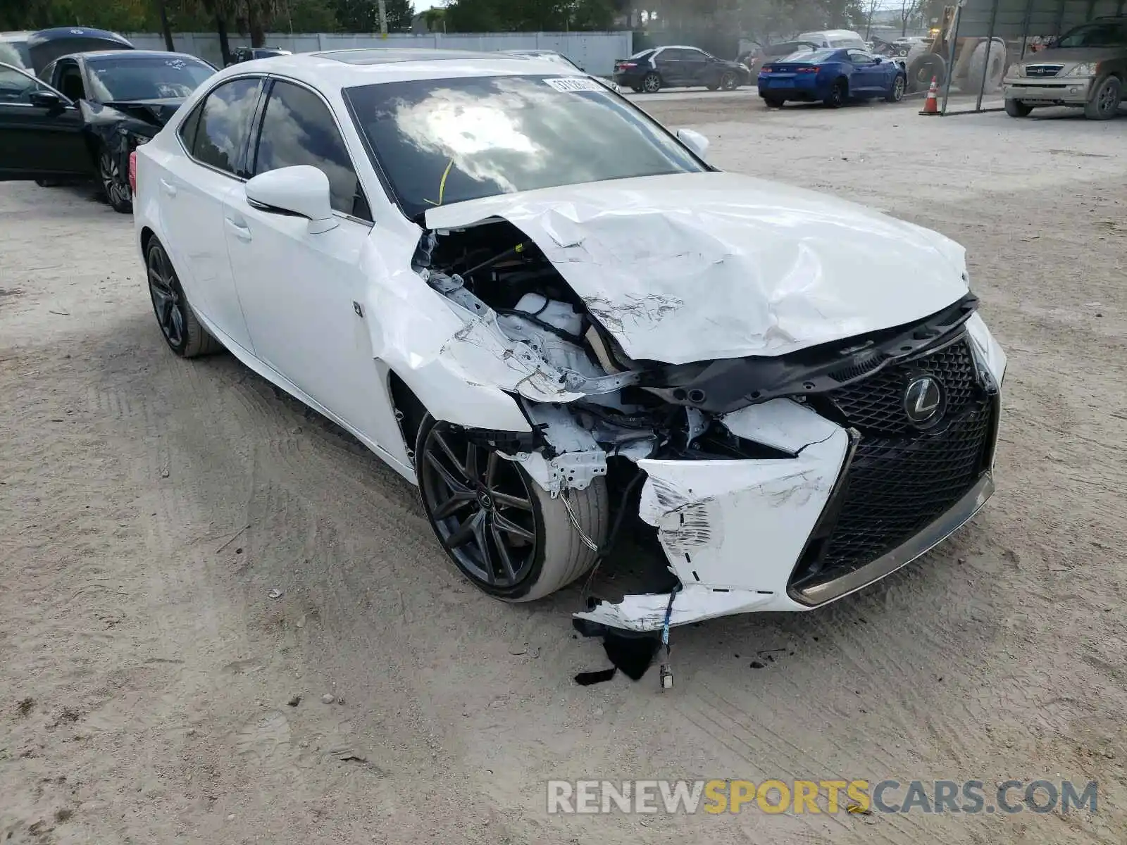 1 Photograph of a damaged car JTHGA1D23L5104842 LEXUS IS 2020