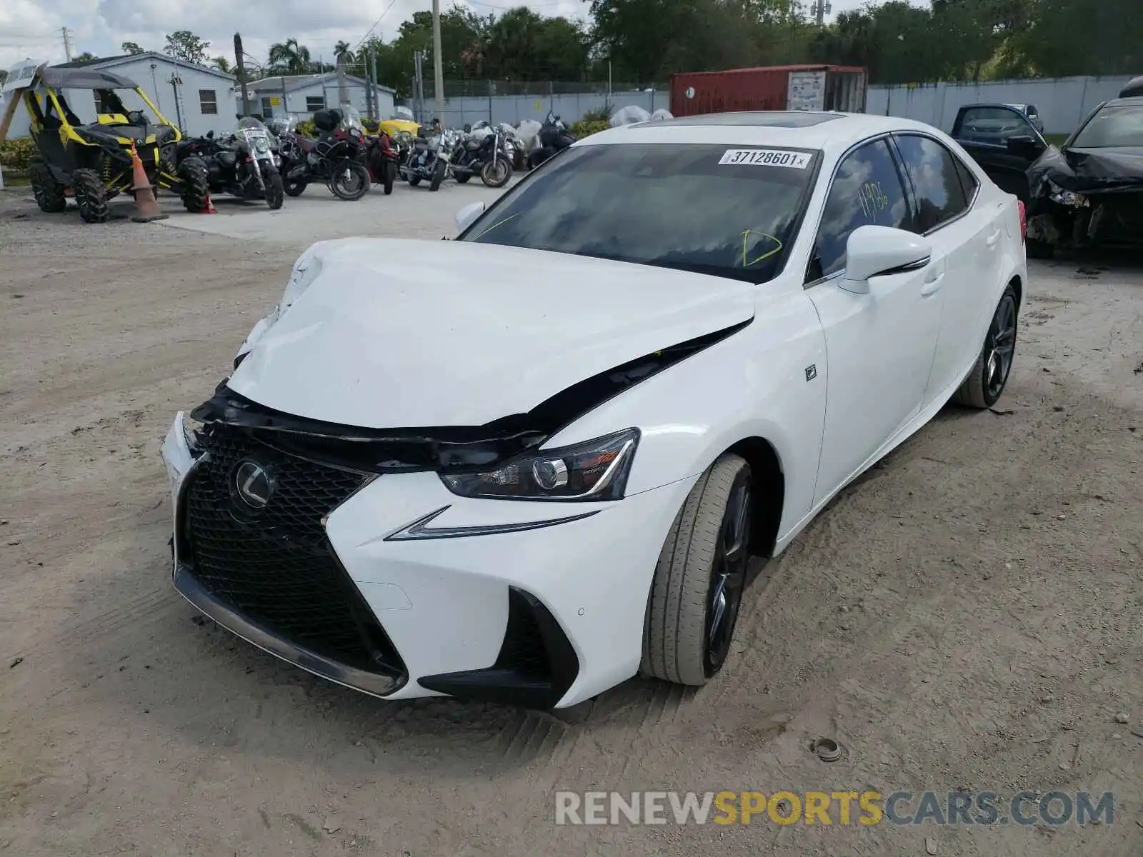 2 Photograph of a damaged car JTHGA1D23L5104842 LEXUS IS 2020