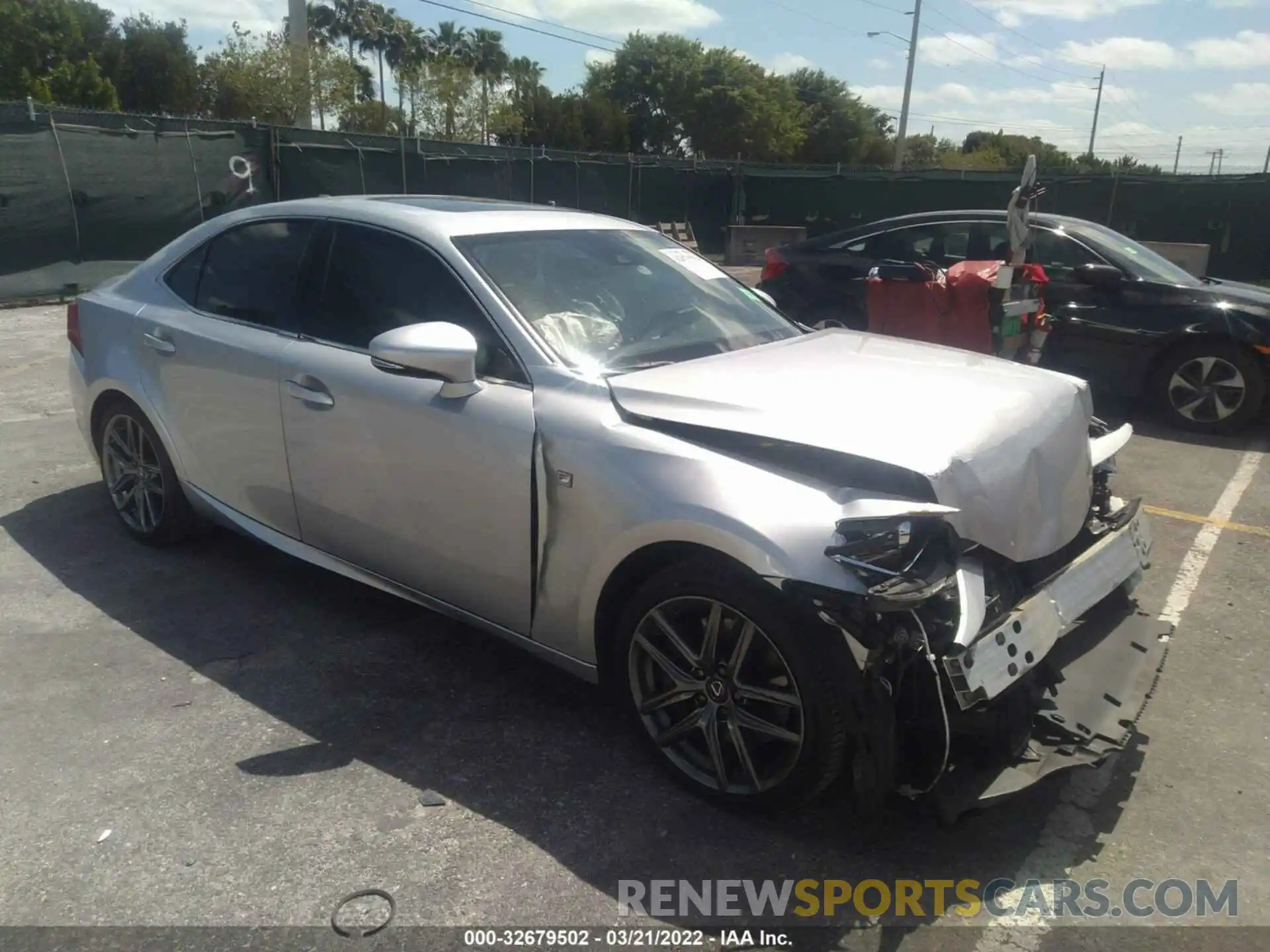 1 Photograph of a damaged car JTHGA1D23L5104968 LEXUS IS 2020