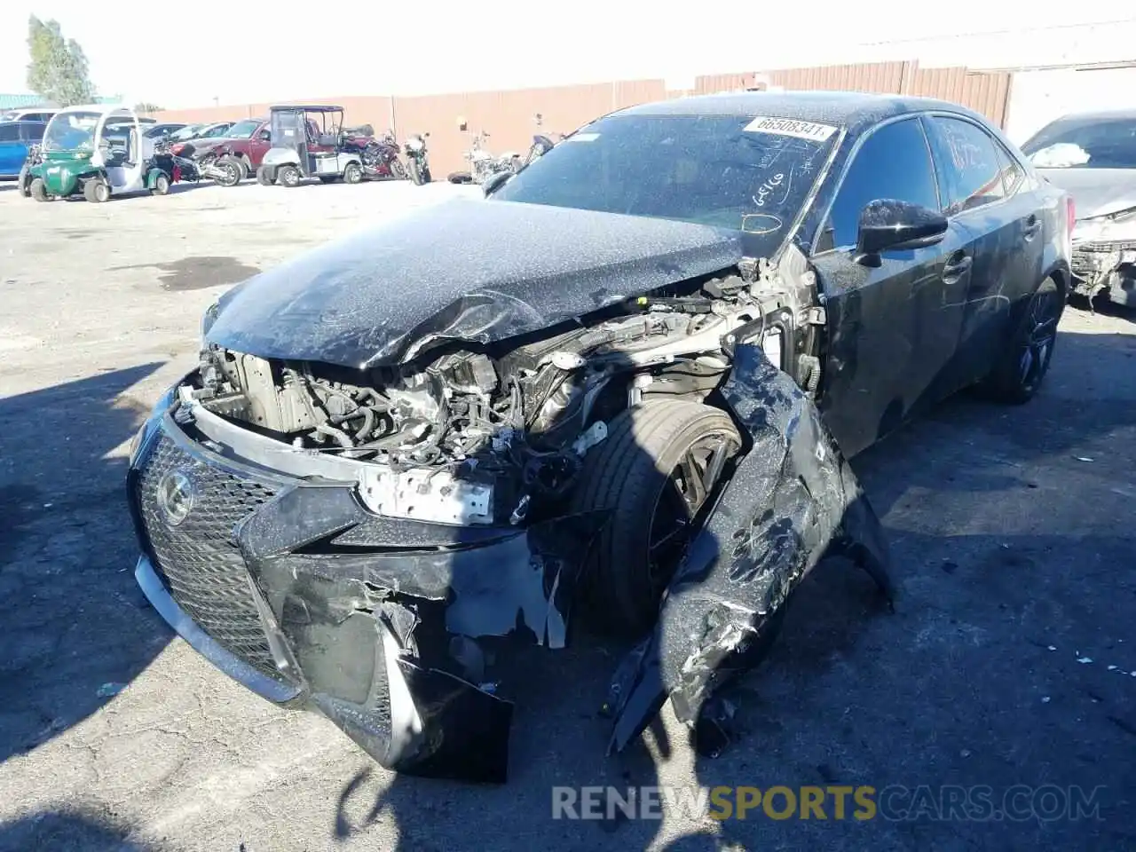 2 Photograph of a damaged car JTHGA1D23L5106347 LEXUS IS 2020