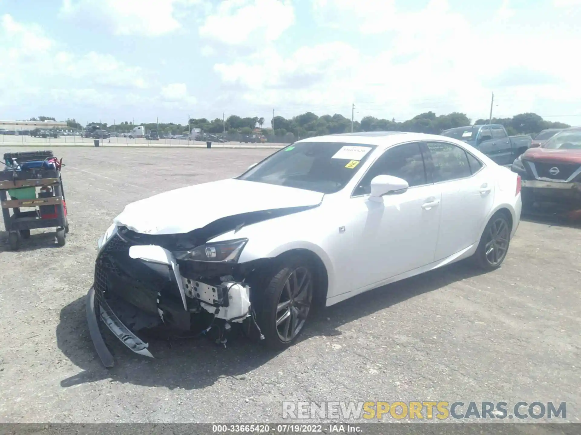 2 Photograph of a damaged car JTHGA1D24L5104106 LEXUS IS 2020