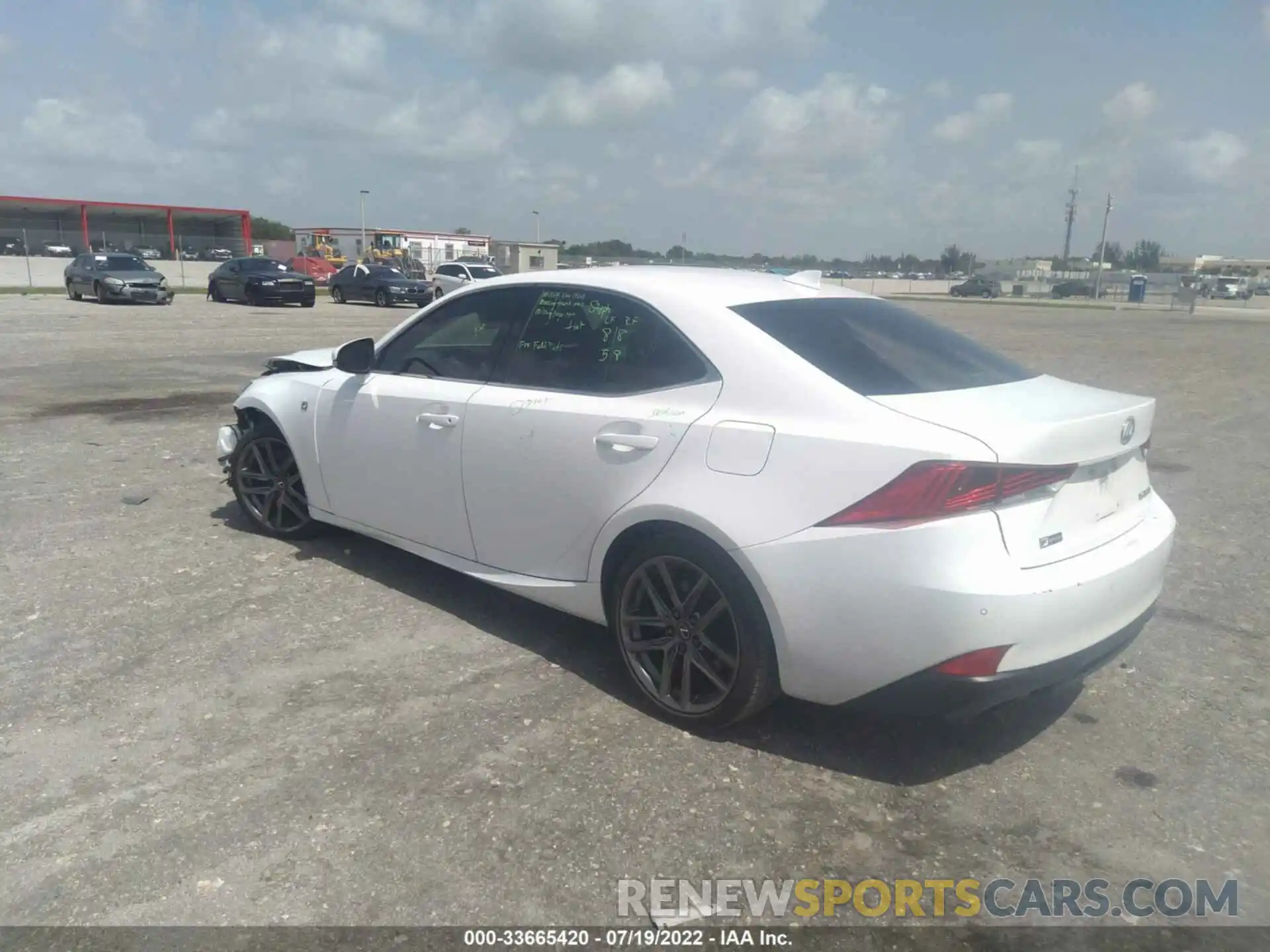 3 Photograph of a damaged car JTHGA1D24L5104106 LEXUS IS 2020