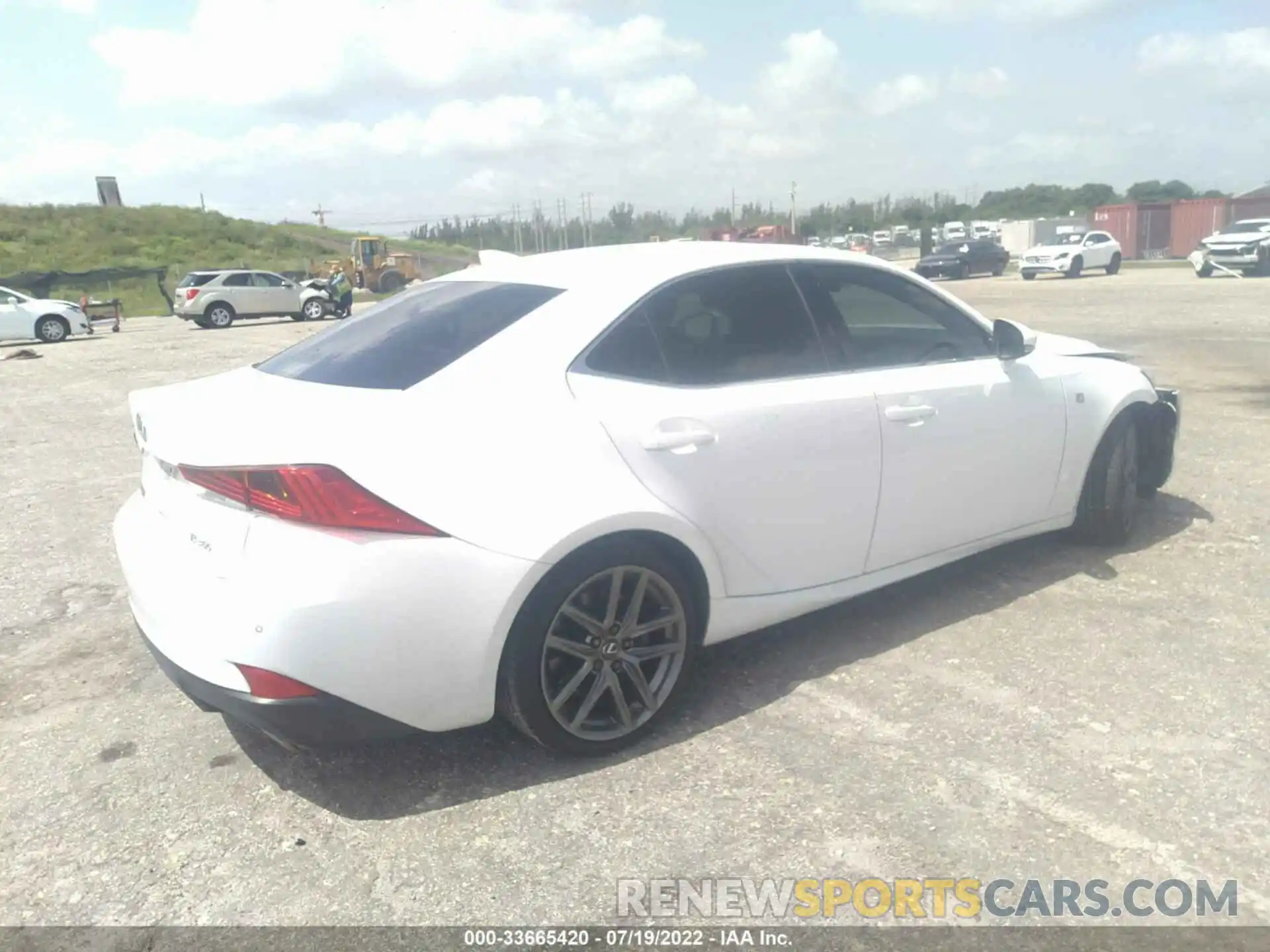 4 Photograph of a damaged car JTHGA1D24L5104106 LEXUS IS 2020