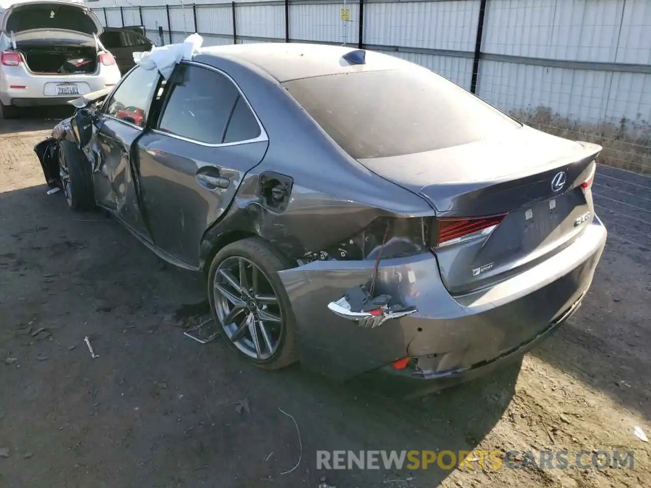 3 Photograph of a damaged car JTHGA1D24L5105384 LEXUS IS 2020