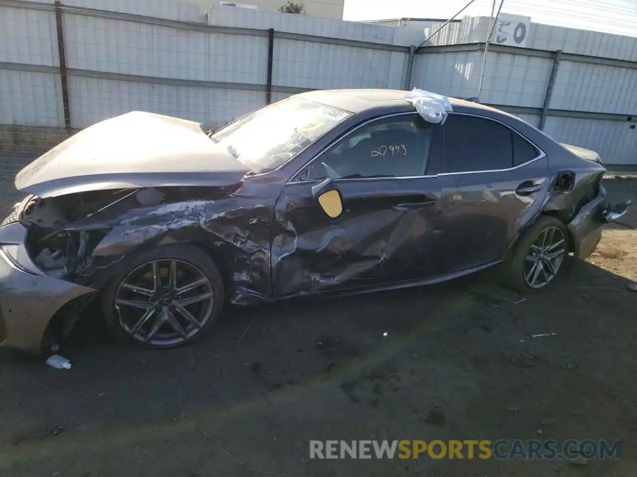 9 Photograph of a damaged car JTHGA1D24L5105384 LEXUS IS 2020