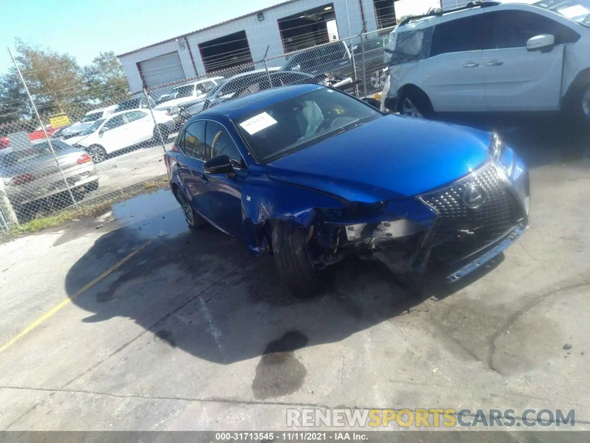 1 Photograph of a damaged car JTHGA1D24L5107006 LEXUS IS 2020