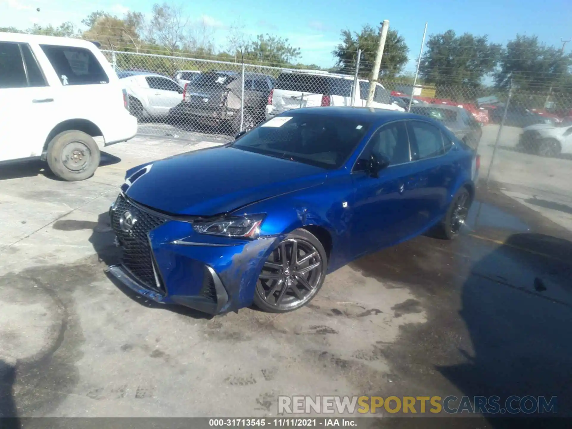 2 Photograph of a damaged car JTHGA1D24L5107006 LEXUS IS 2020