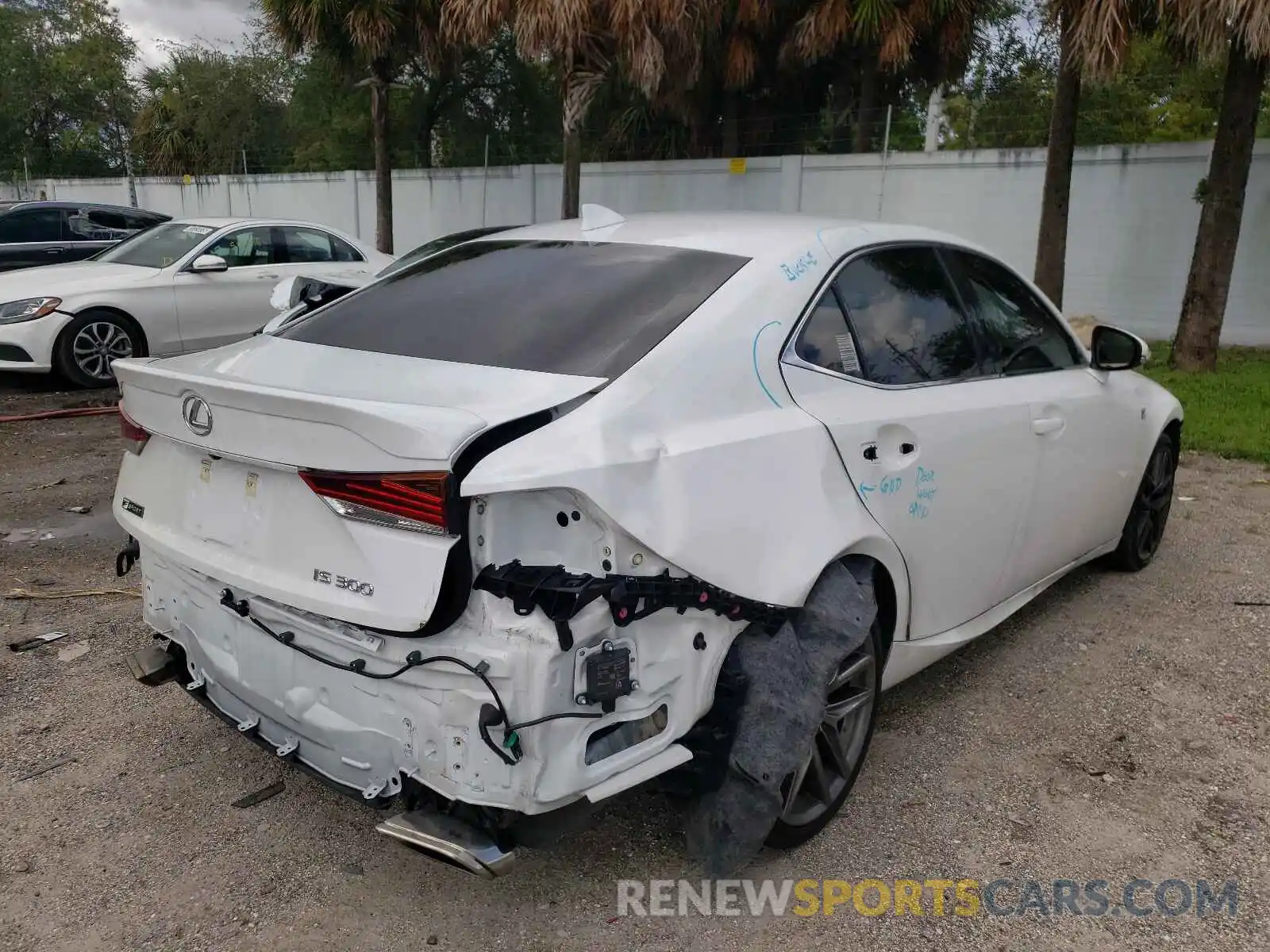 4 Photograph of a damaged car JTHGA1D25L5107144 LEXUS IS 2020