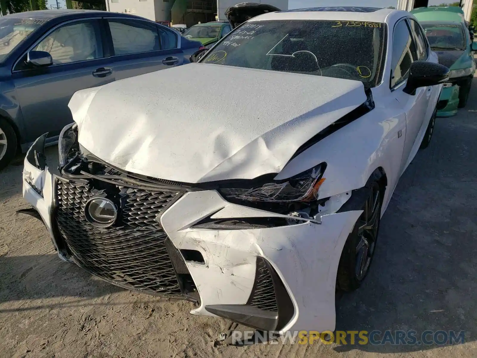 2 Photograph of a damaged car JTHGA1D25L5108522 LEXUS IS 2020