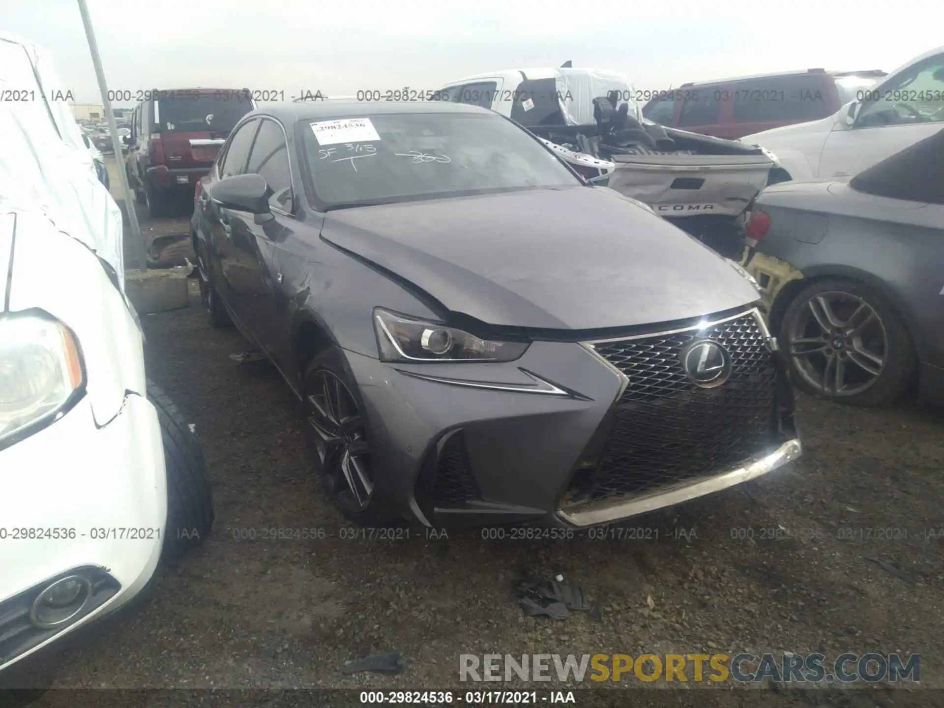 1 Photograph of a damaged car JTHGA1D26L5101112 LEXUS IS 2020