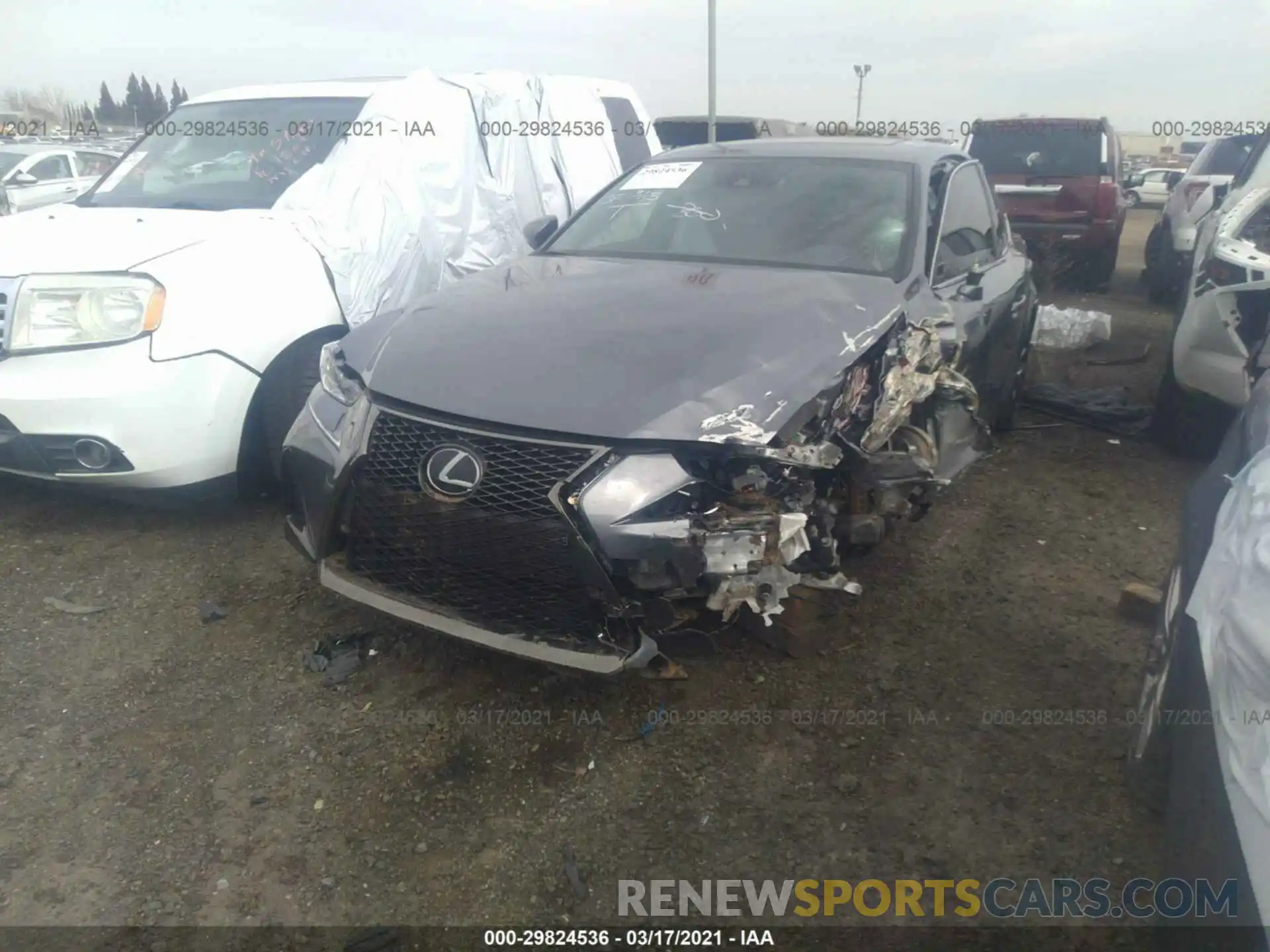 2 Photograph of a damaged car JTHGA1D26L5101112 LEXUS IS 2020