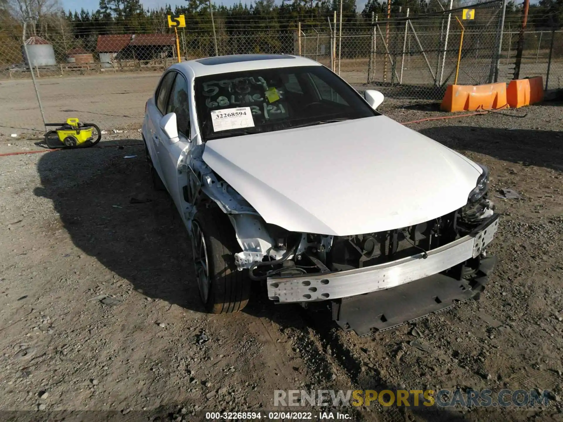 6 Photograph of a damaged car JTHGA1D26L5102695 LEXUS IS 2020